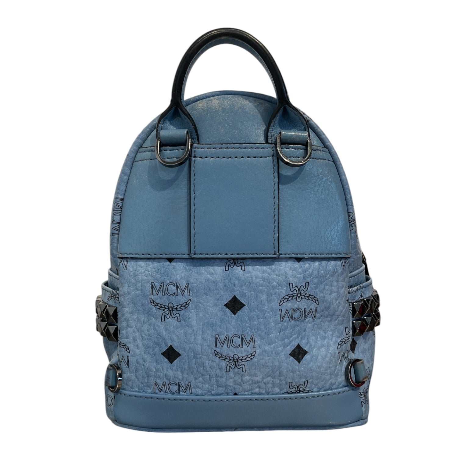 MCM/Backpack/Leather/BLU/VISETOS STARK SIDE STUD view 2