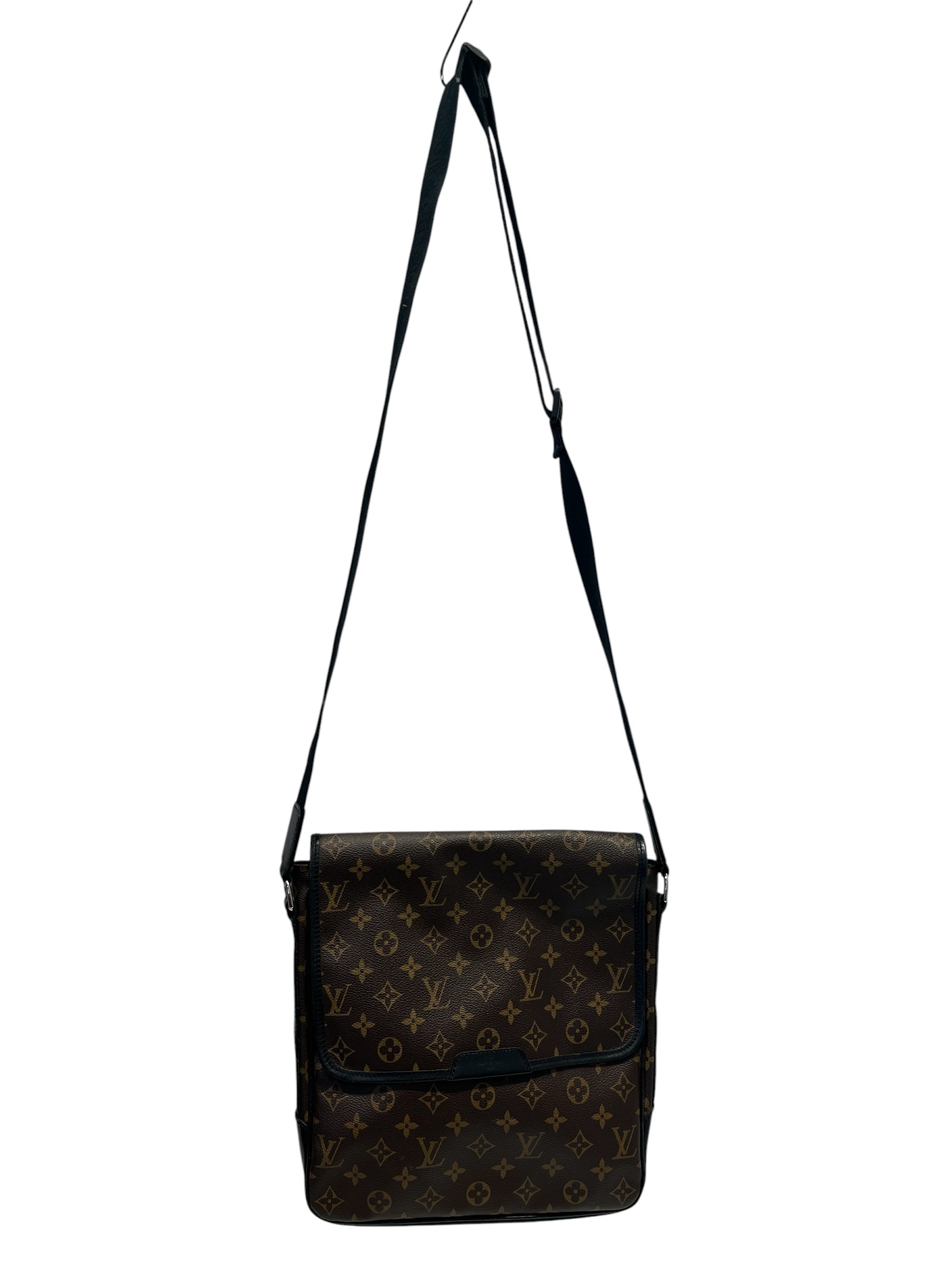LOUIS VUITTON/Cross Body Bag/M/All Over Print/Leather/BRW/Macassar Bass MM view 1