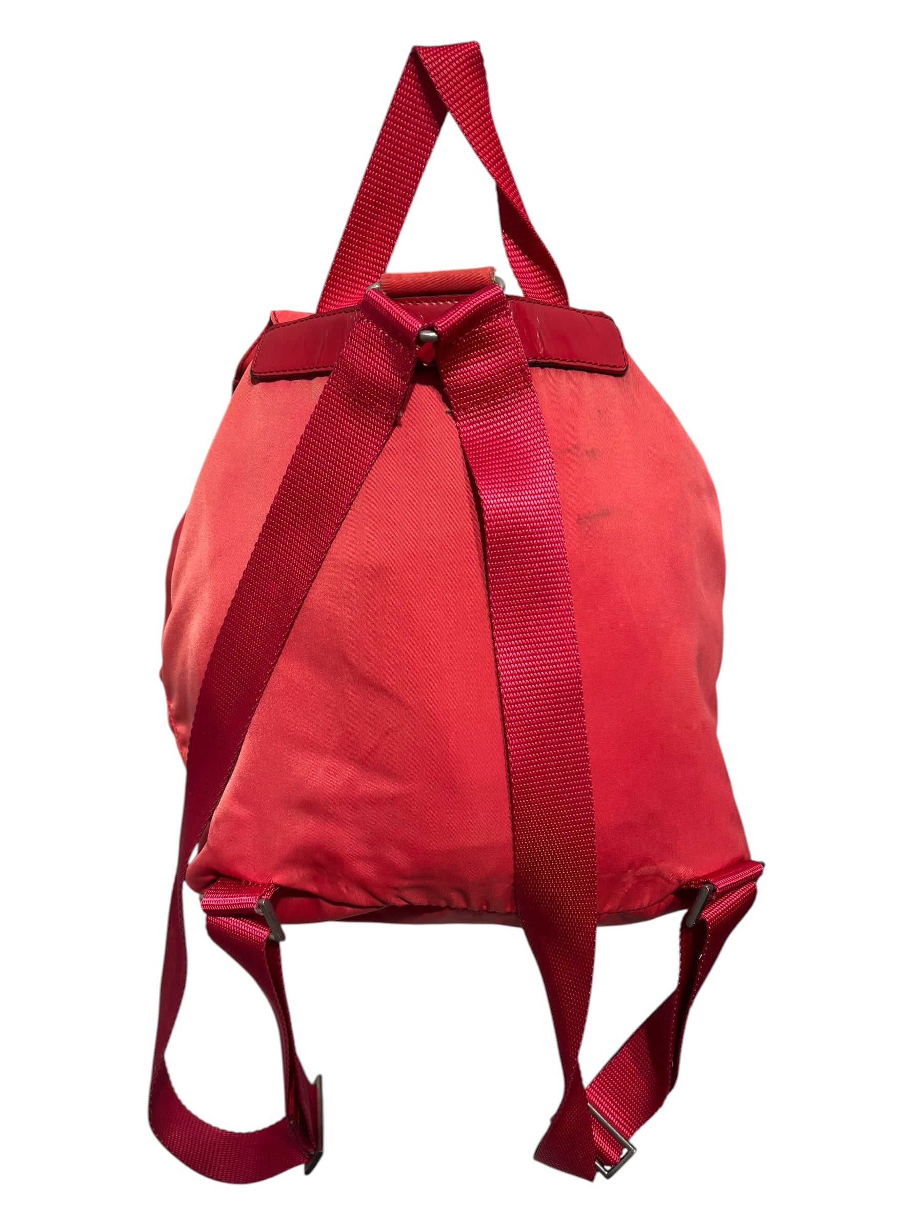 PRADA/Backpack/Nylon/RED/32 view 2