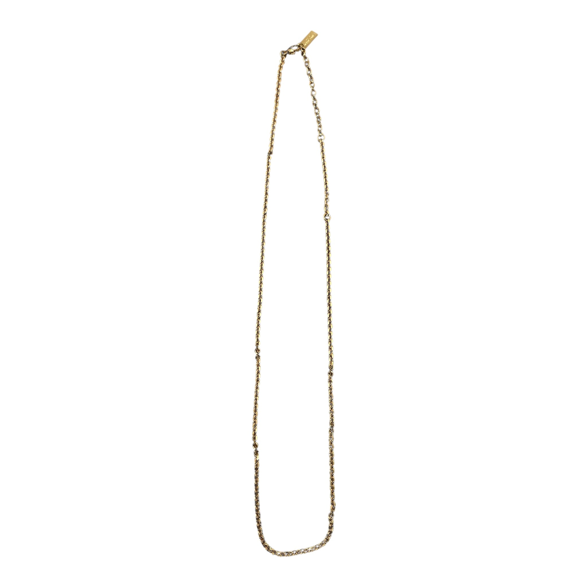 SAINT LAURENT/Necklace/Stainless/Zirconia/GLD/ view 1