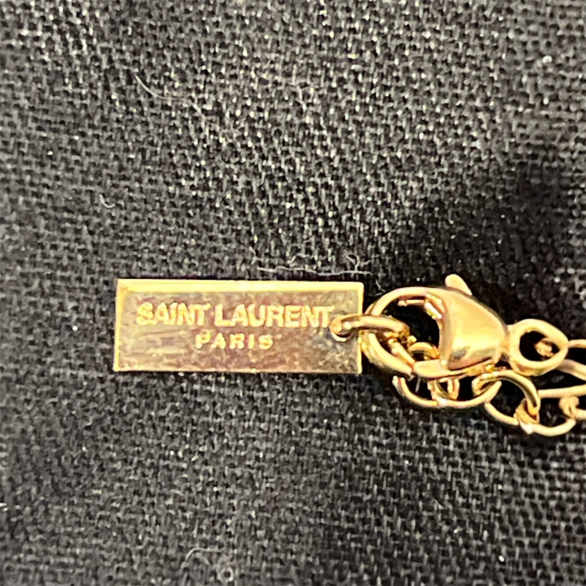 SAINT LAURENT/Necklace/Stainless/Zirconia/GLD/ view 2