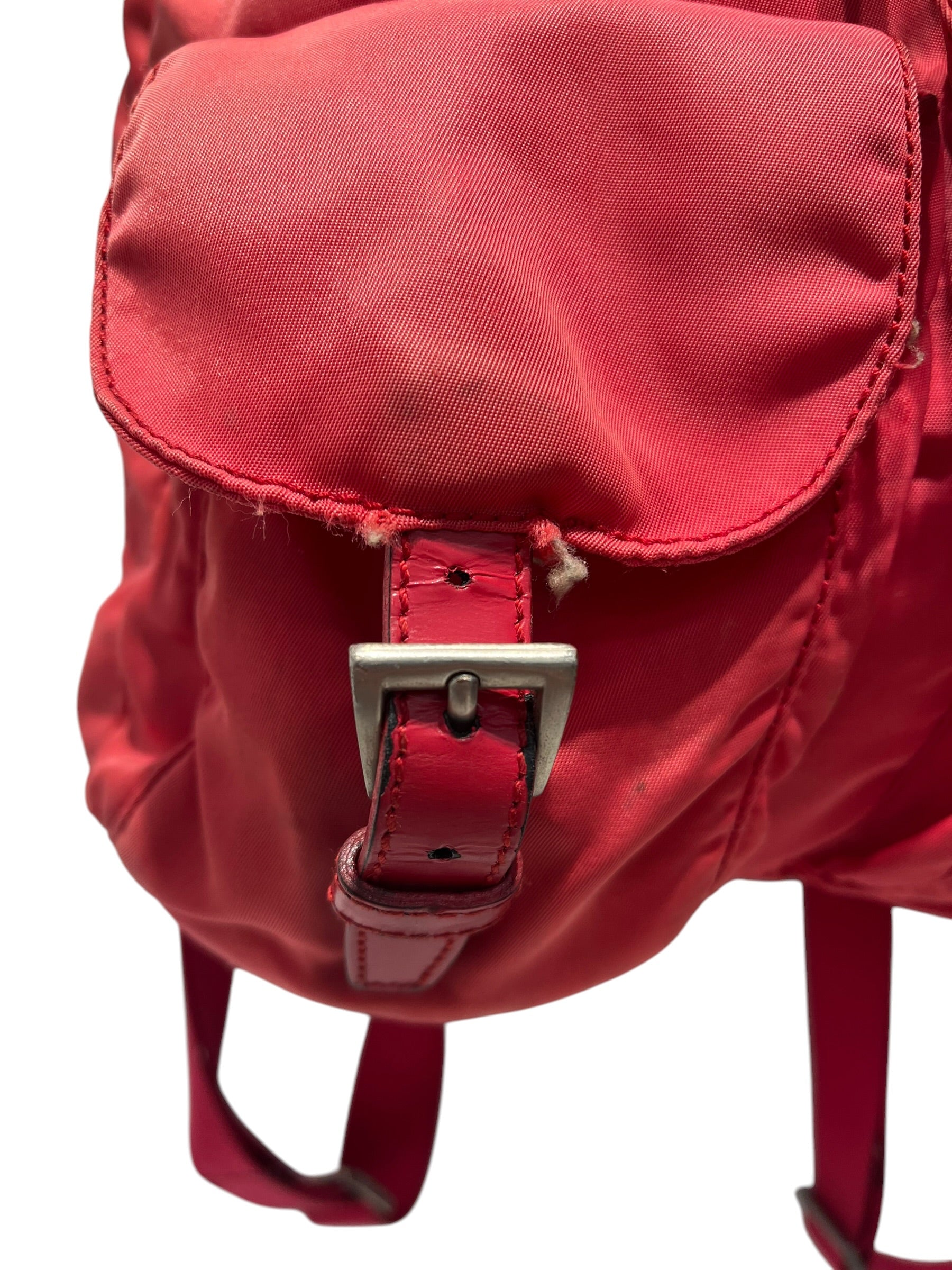 PRADA/Backpack/Nylon/RED/32 view 6