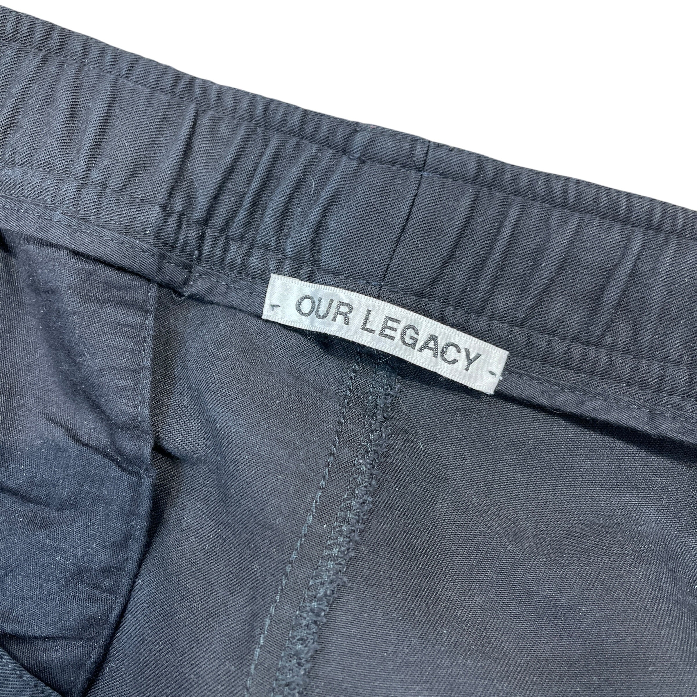 OUR LEGACY/Pants/48/Cotton/BLK/Drawstring pants view 3