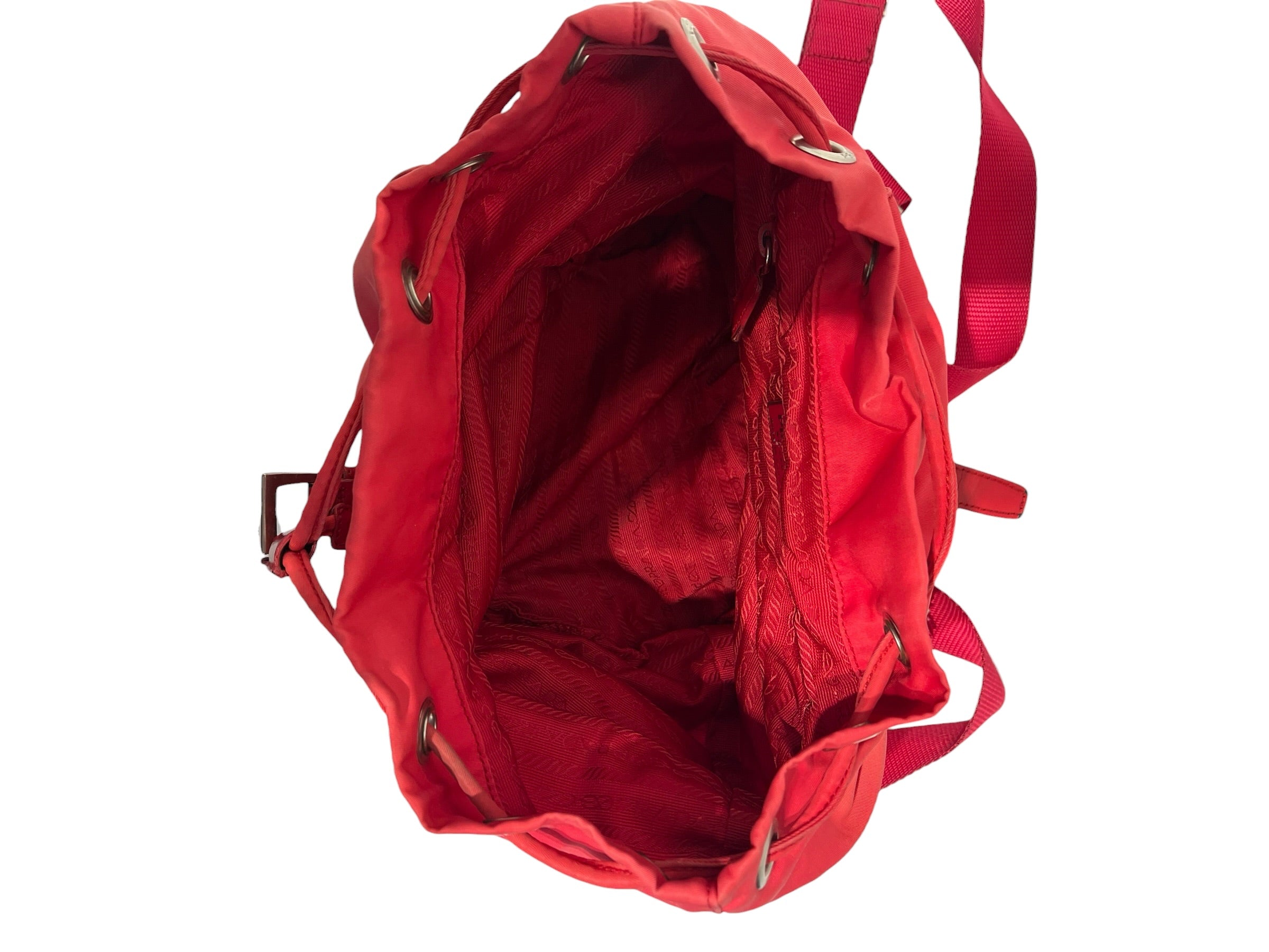PRADA/Backpack/Nylon/RED/32 view 4