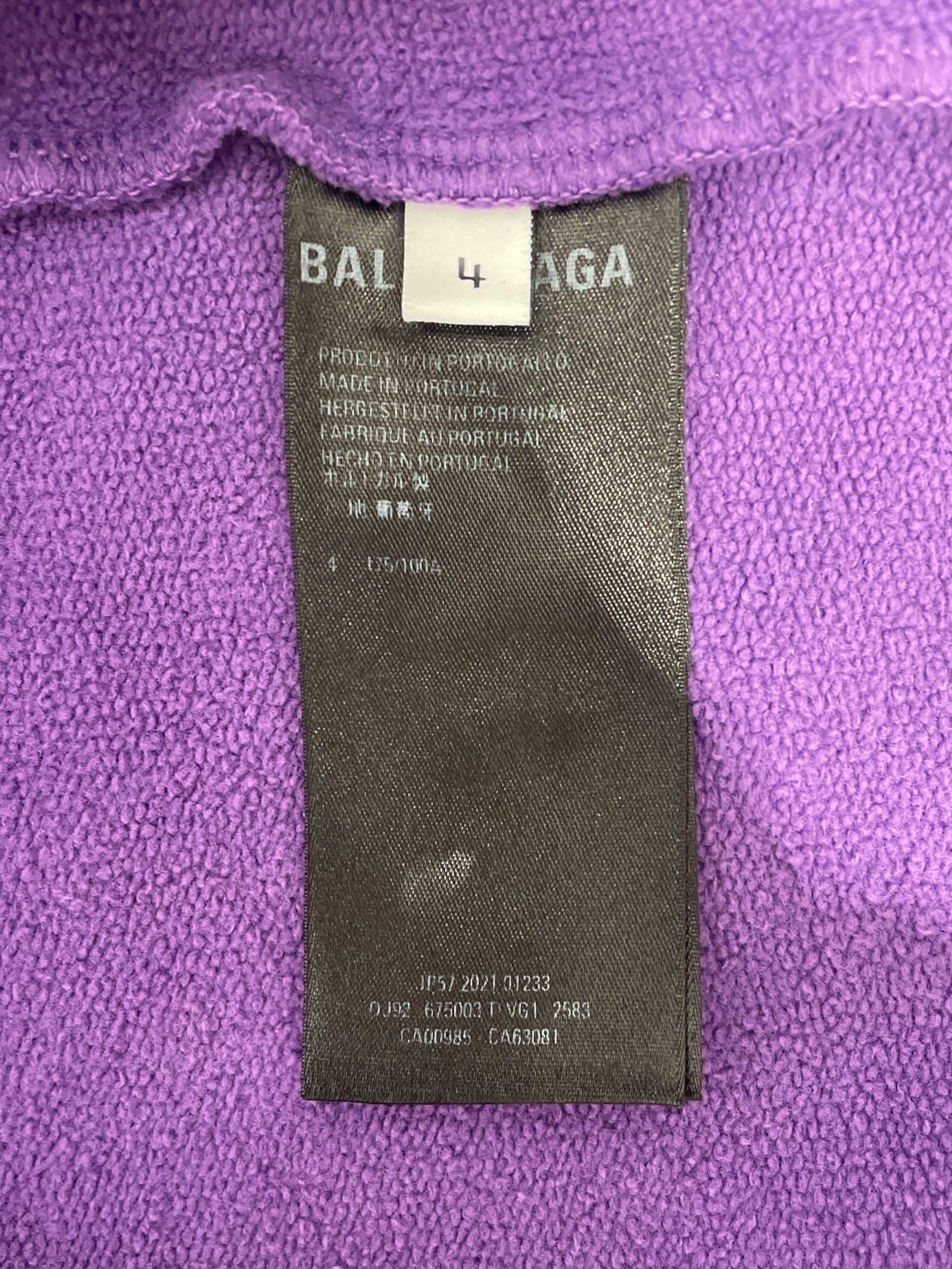 BALENCIAGA/Hoodie/4/Cotton/PPL/UNITY HOODIE view 4
