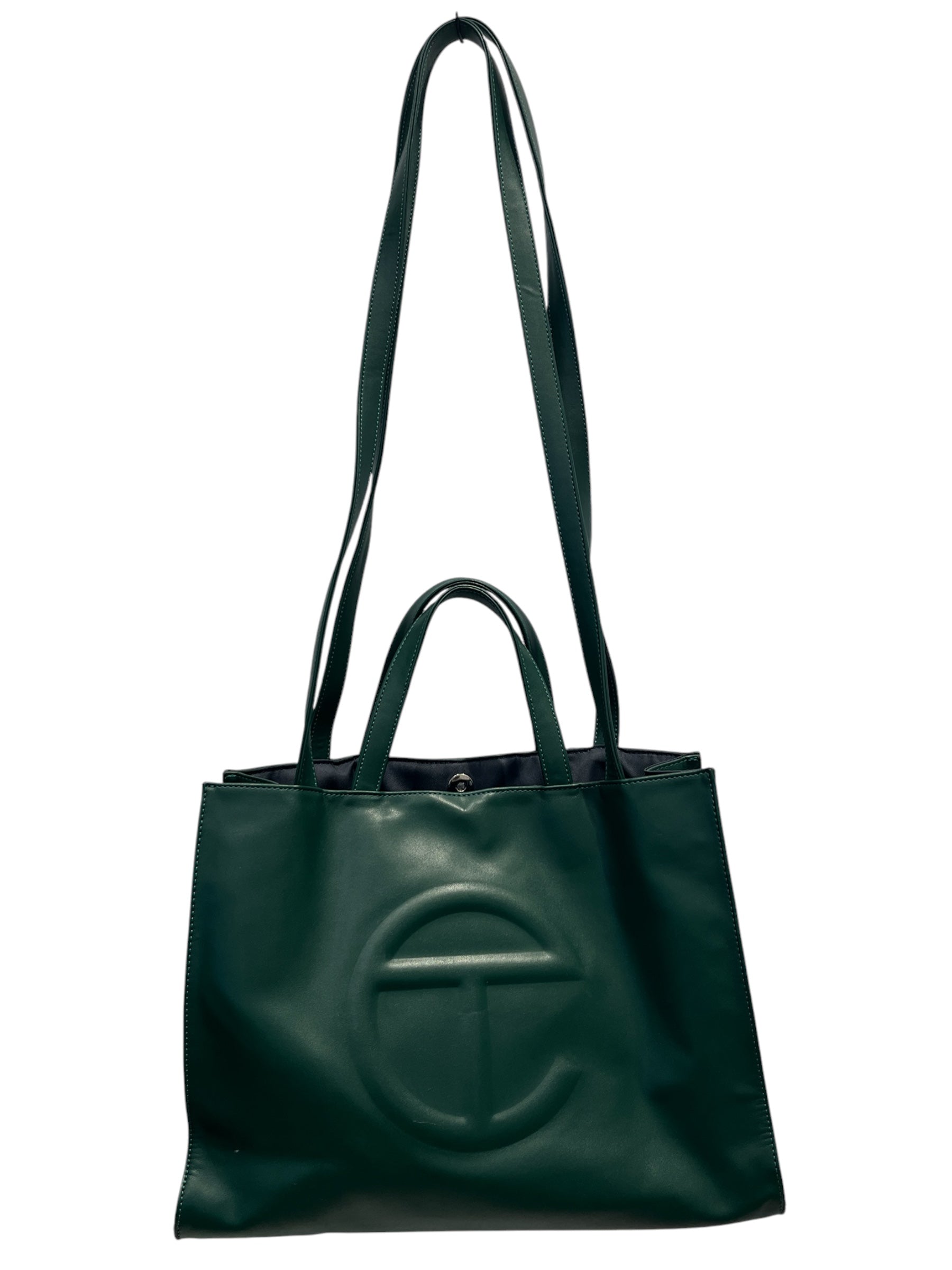 Telfar/Tote Bag/Leather/GRN/ view 1