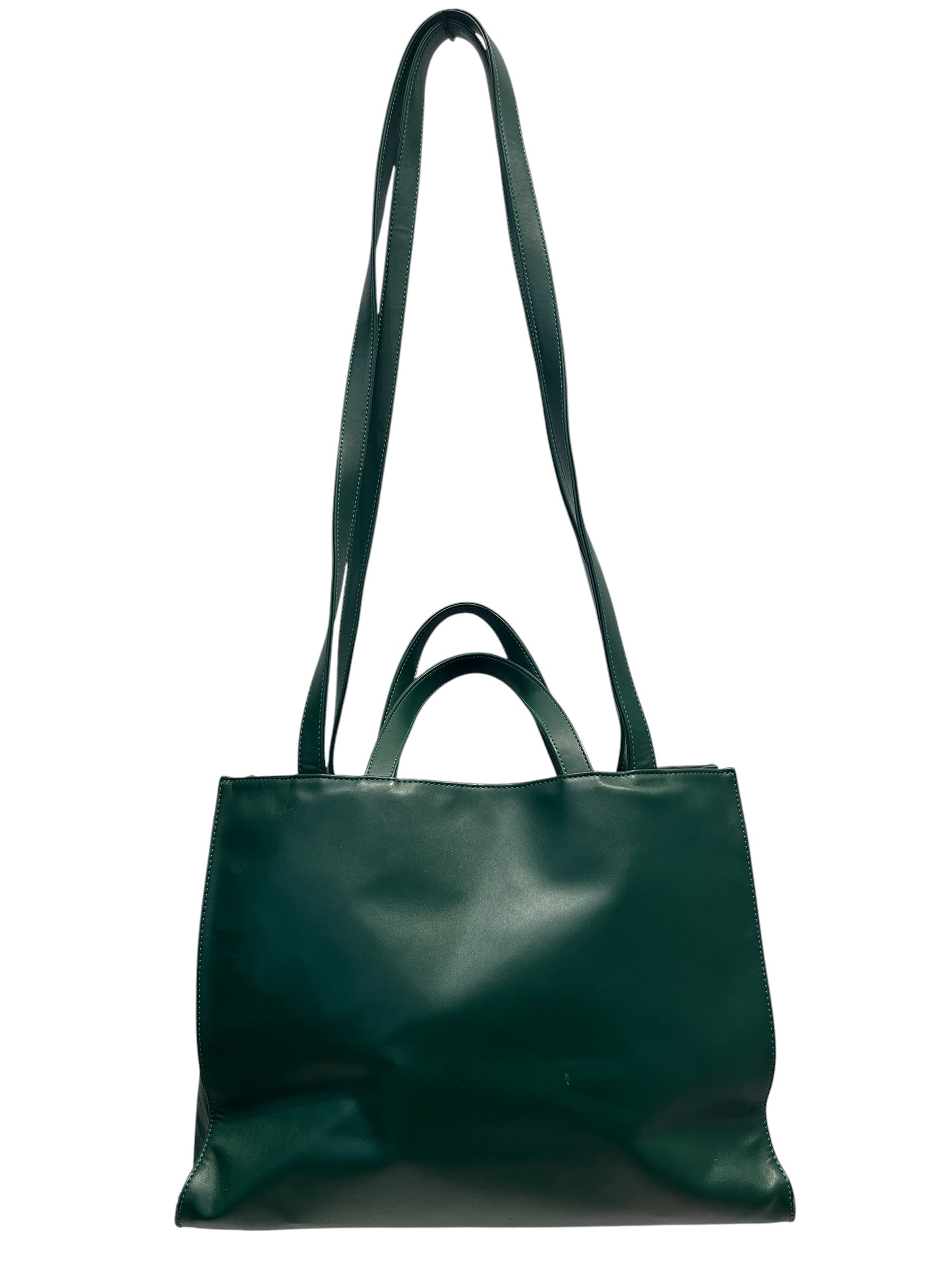 Telfar/Tote Bag/Leather/GRN/ view 2