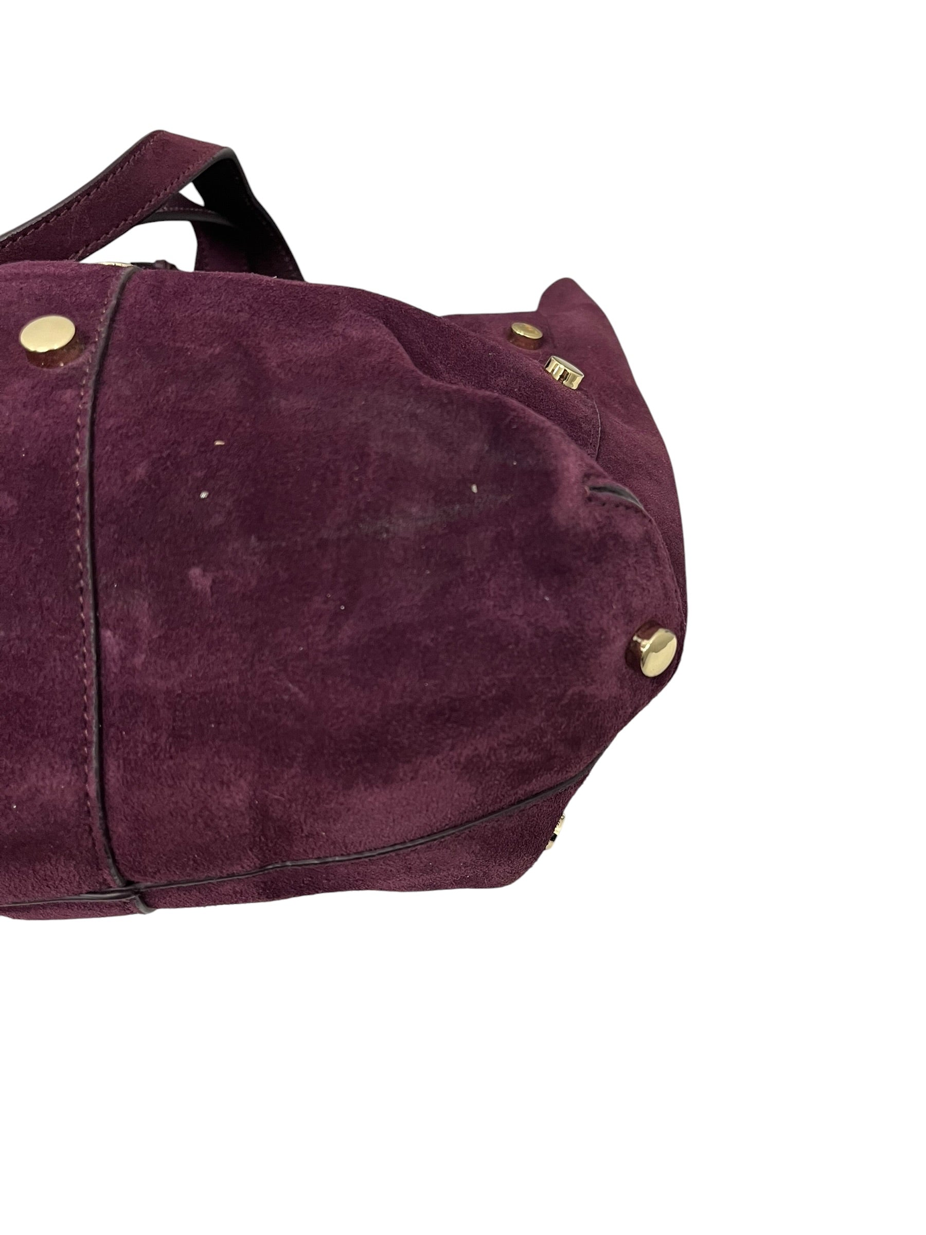 JIMMY CHOO/Hand Bag/Suede/PPL/BIG SUEDE TOTE W/ GOLD STUDS view 7