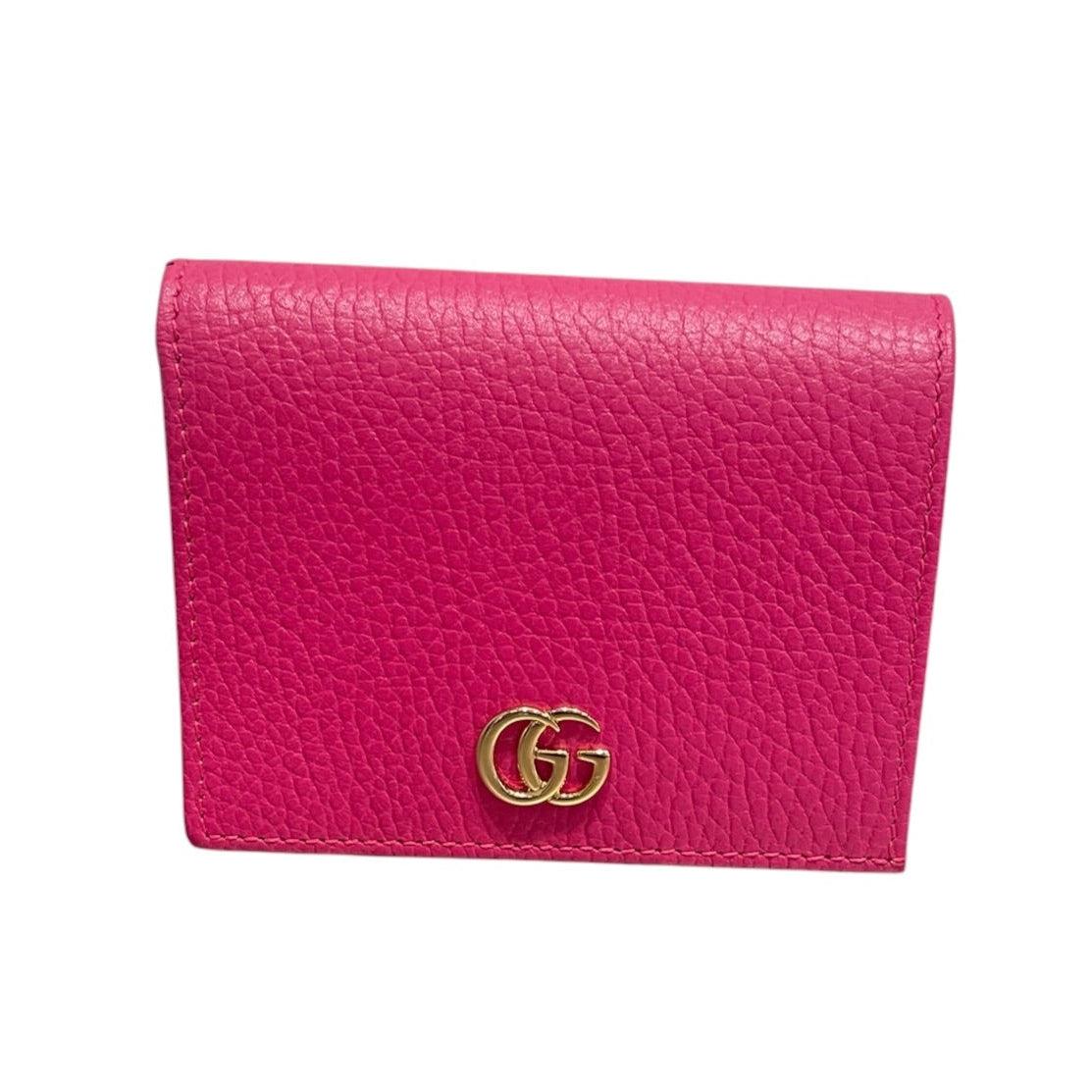 GUCCI/Bifold Wallet/Leather/PNK/L's/GG MARMOT WALLET view 1