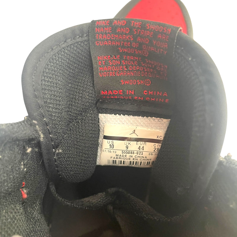 NIKE/Hi-Sneakers/US 10/Leather/RED/Jordan 1 Retro OG Bred 2013