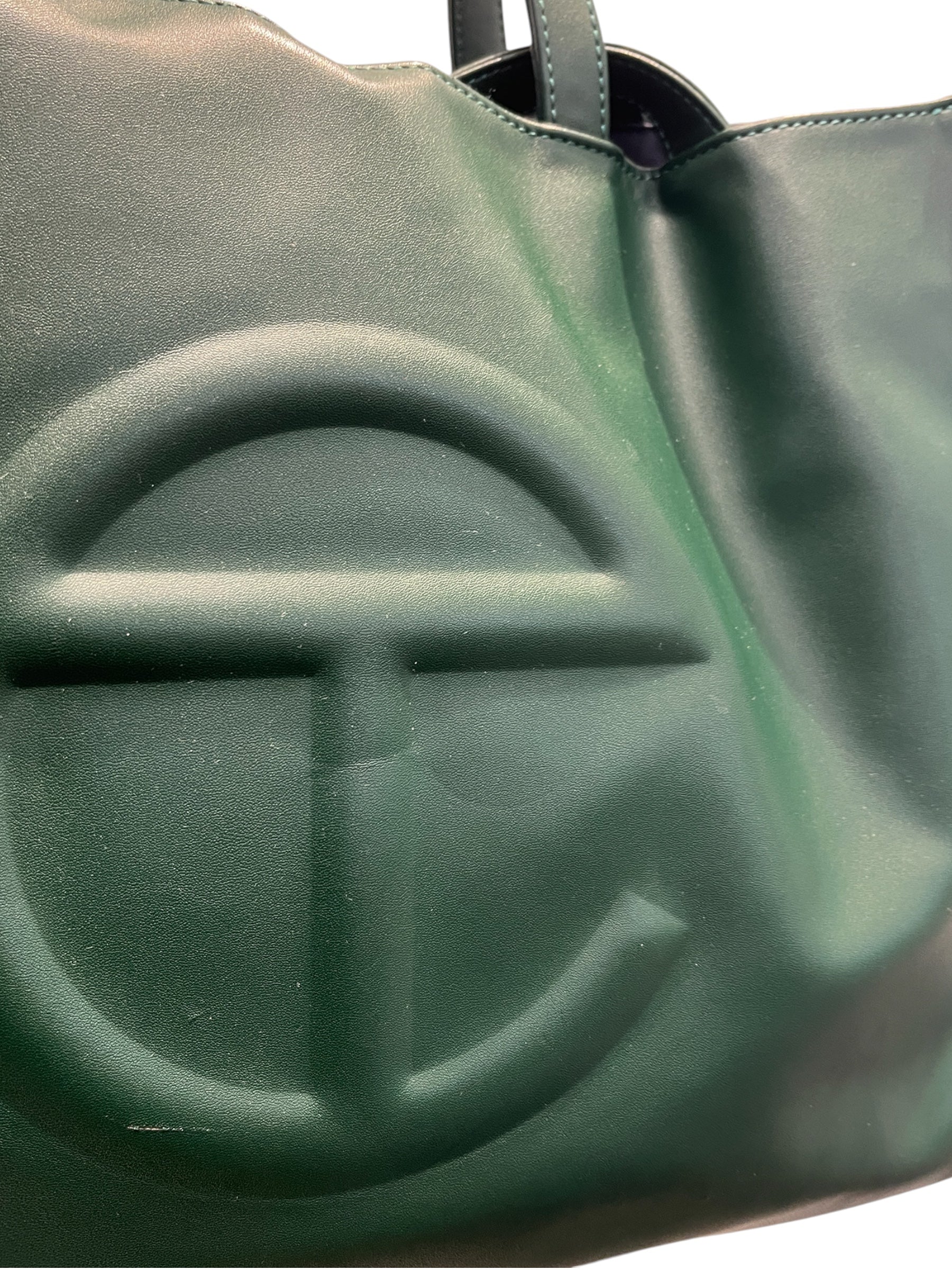 Telfar/Tote Bag/Leather/GRN/ view 3