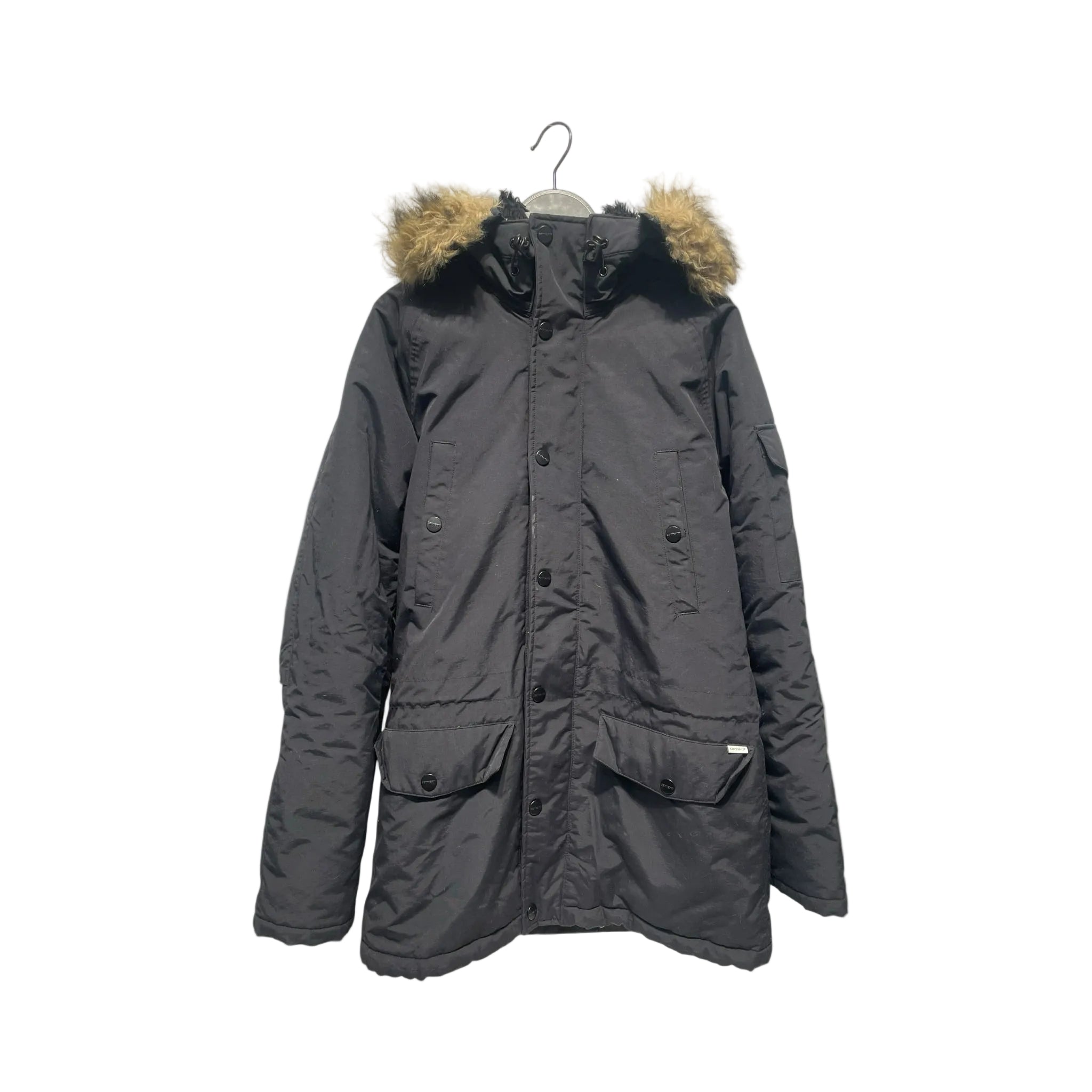 Carhartt/Coat/M/Cotton/BLK/Fur Hood view 1