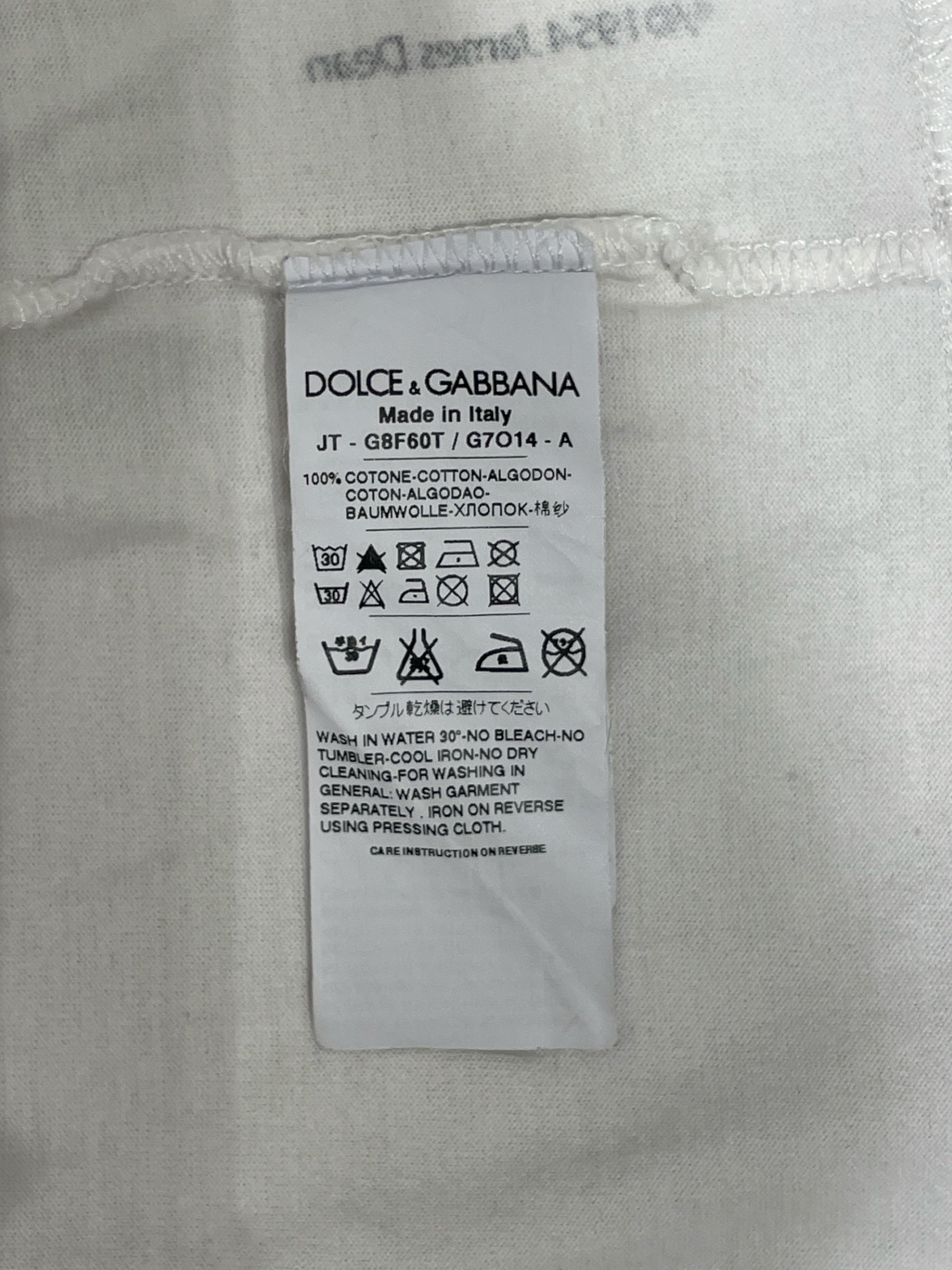 DOLCE&GABBANA/T-Shirt/52/Cotton/WHT/Graphic/james dean view 4