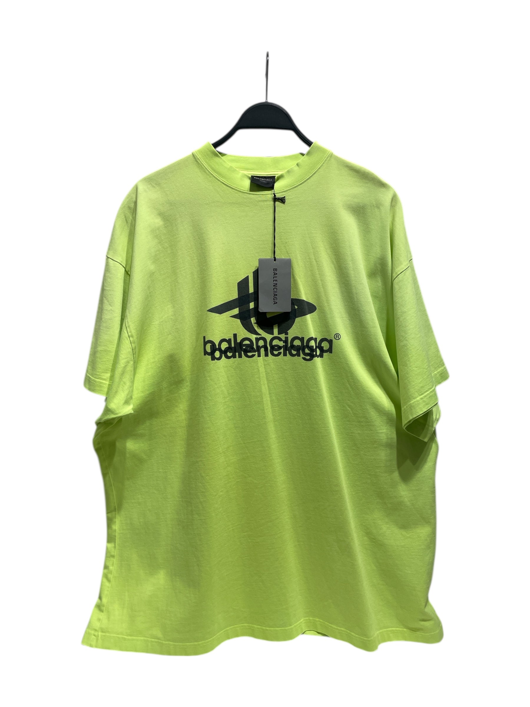 BALENCIAGA/T-Shirt/4/Cotton/GRN/Graphic/3b sport logo view 1