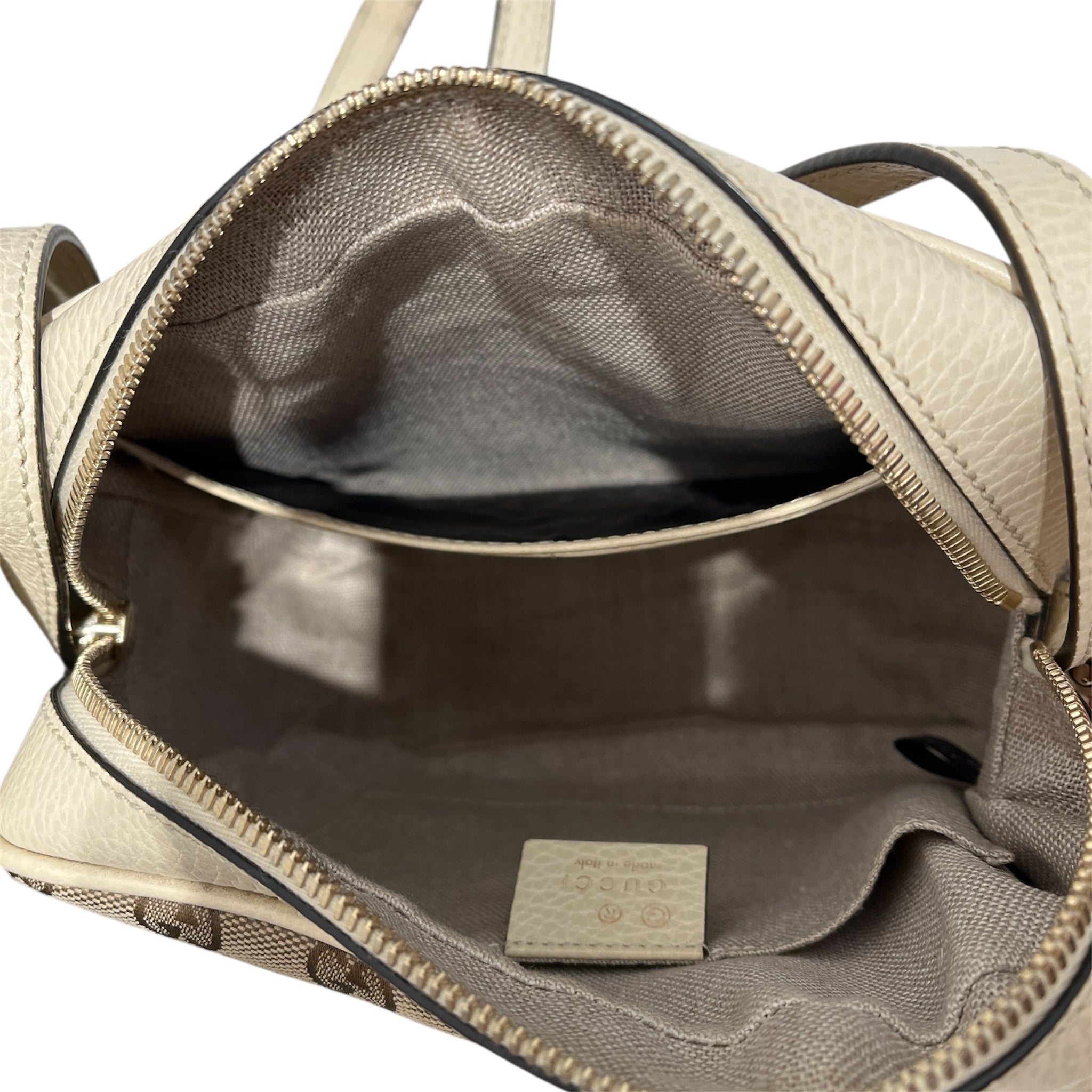 GUCCI/Cross Body Bag/Monogram/Cotton/CRM/BREE CROSSBODY view 4
