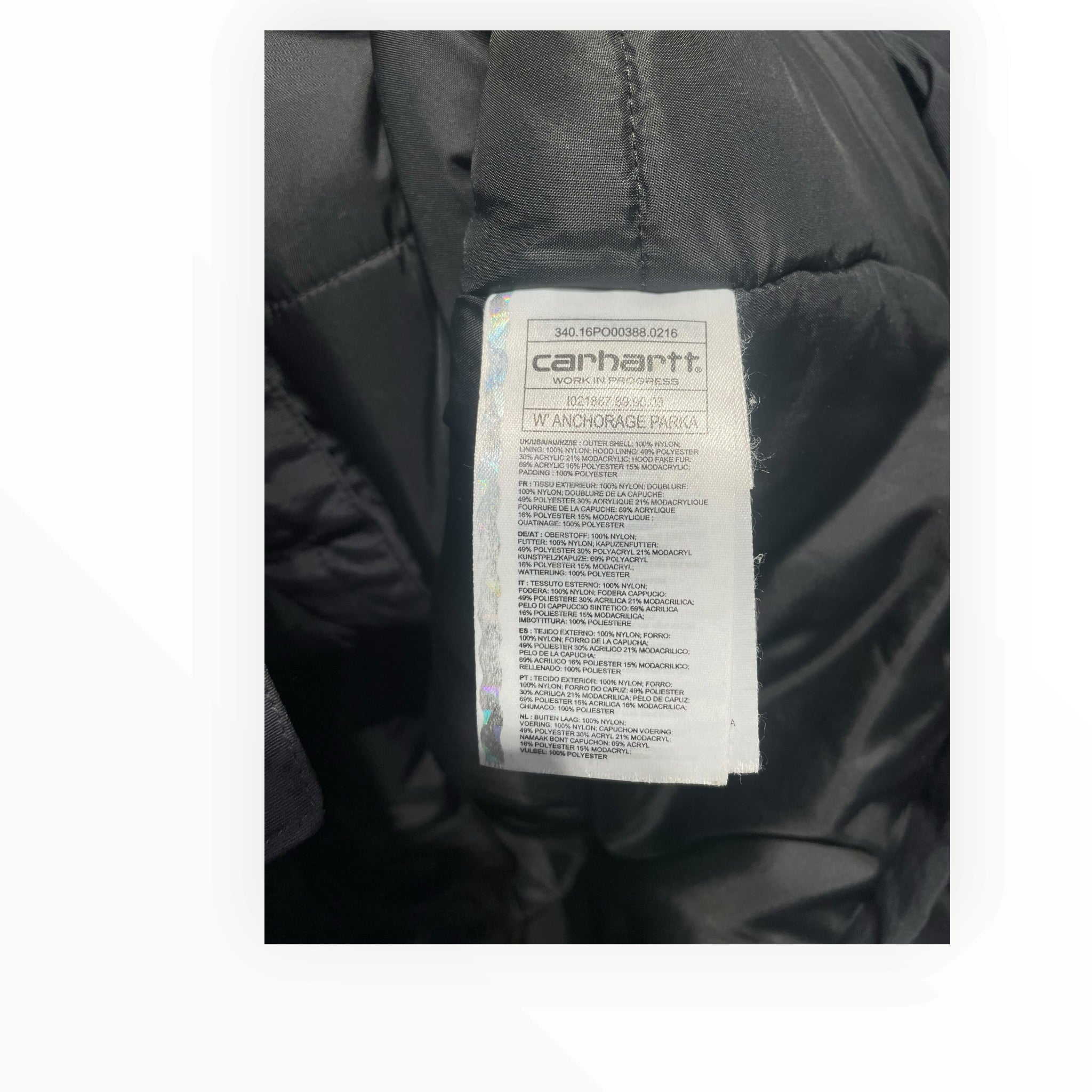 Carhartt/Coat/M/Cotton/BLK/Fur Hood view 4