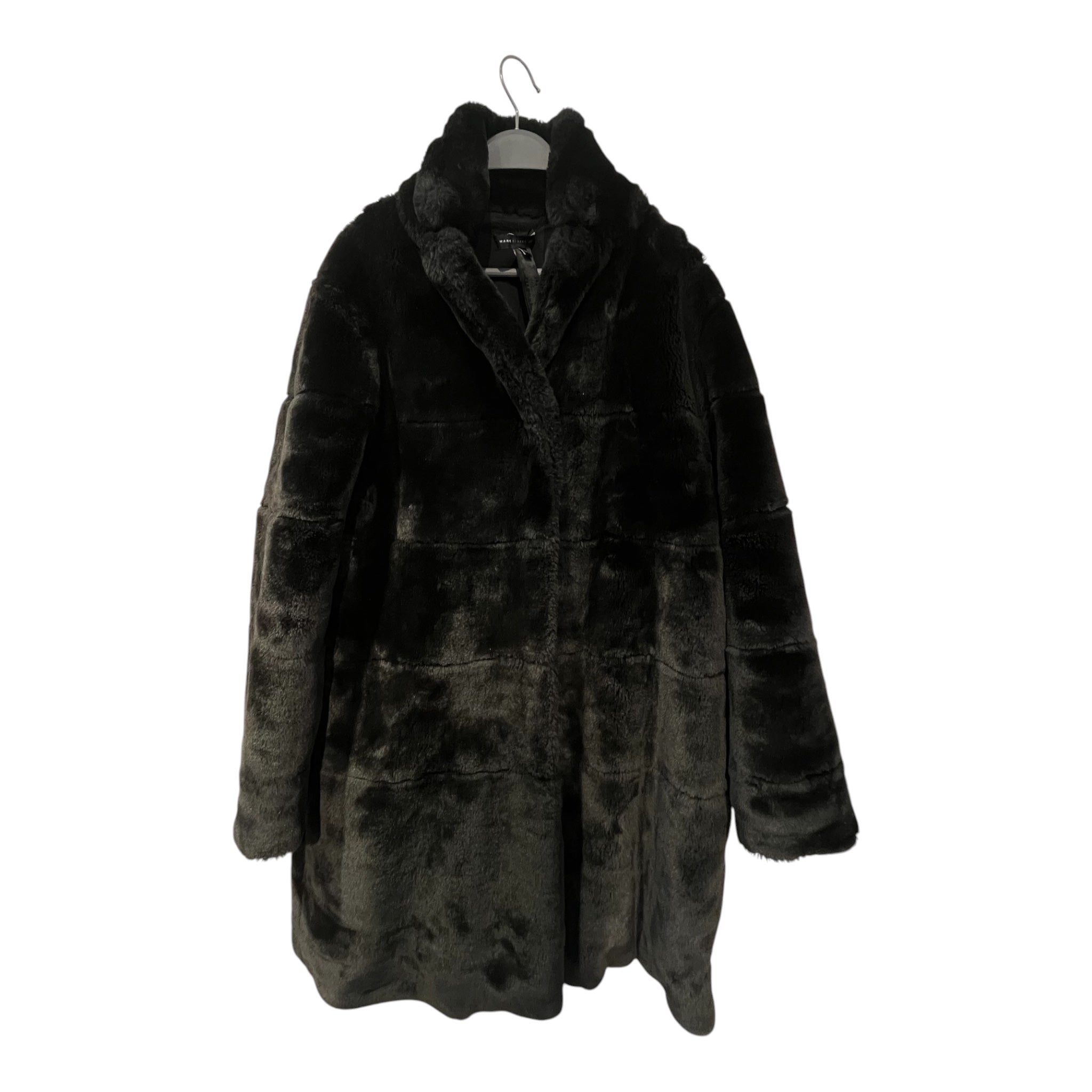 MARC BY MARC JACOBS/Coat/XS/Fake Fur/BLK/Big Silhouette/RN103927 plush faux fur coat view 1