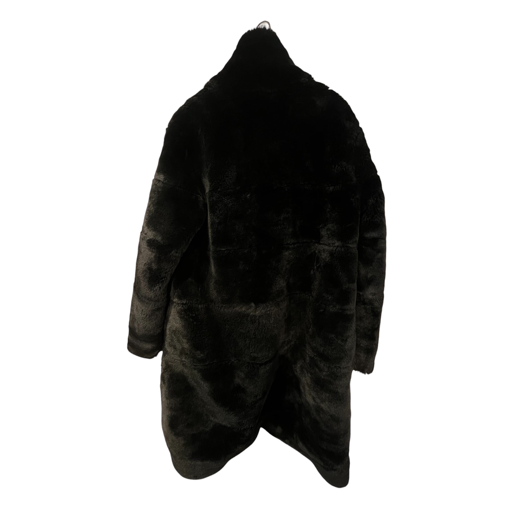 MARC BY MARC JACOBS/Coat/XS/Fake Fur/BLK/Big Silhouette/RN103927 plush faux fur coat view 2