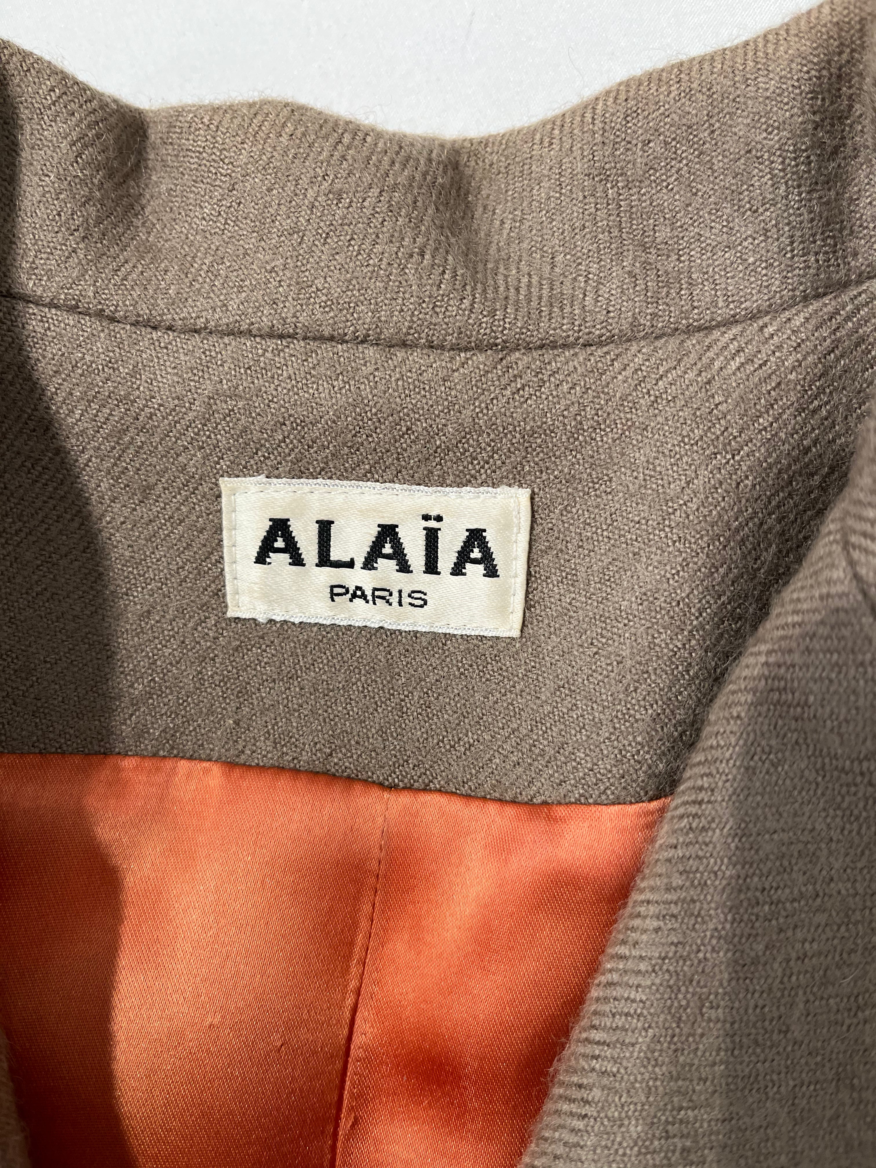 ALAIA/Tailored Jkt/4/Wool/GRY/1987 RUNWAY BLAZER view 3