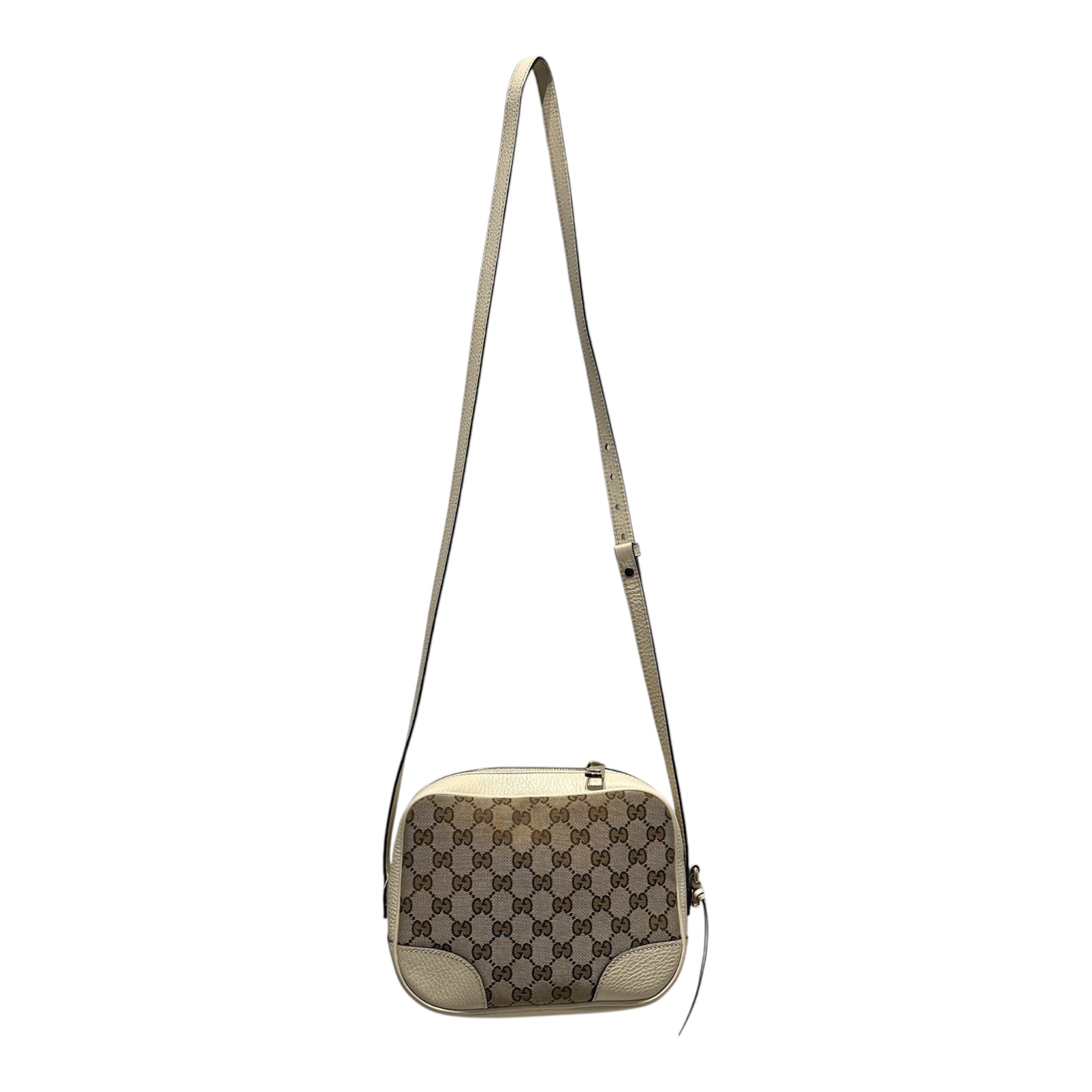 GUCCI/Cross Body Bag/Monogram/Cotton/CRM/BREE CROSSBODY view 1
