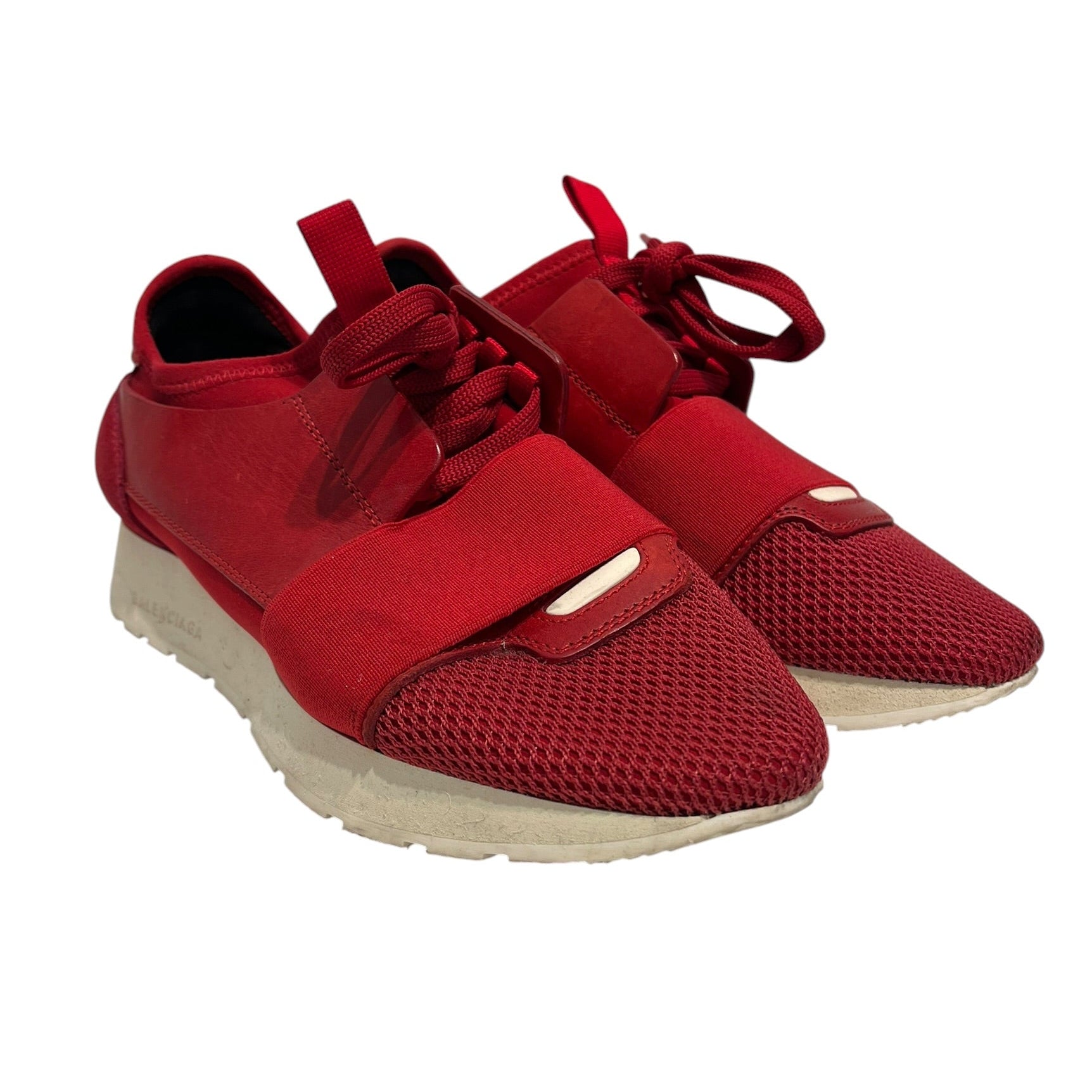 BALENCIAGA/Low-Sneakers/EU 36/RED/low race runner view 1