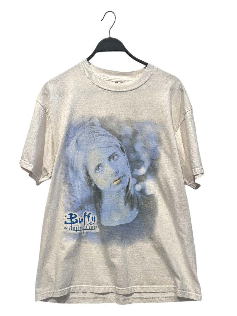 Vintage/T-Shirt/L/Cotton/WHT/Graphic/Buffy Vampire Slayer