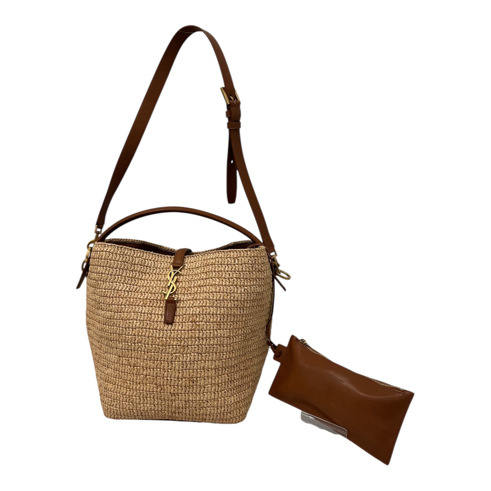 YVES SAINT LAURENT/Basket Bag/Tweed/CRM/PLB773991-0224 view 1
