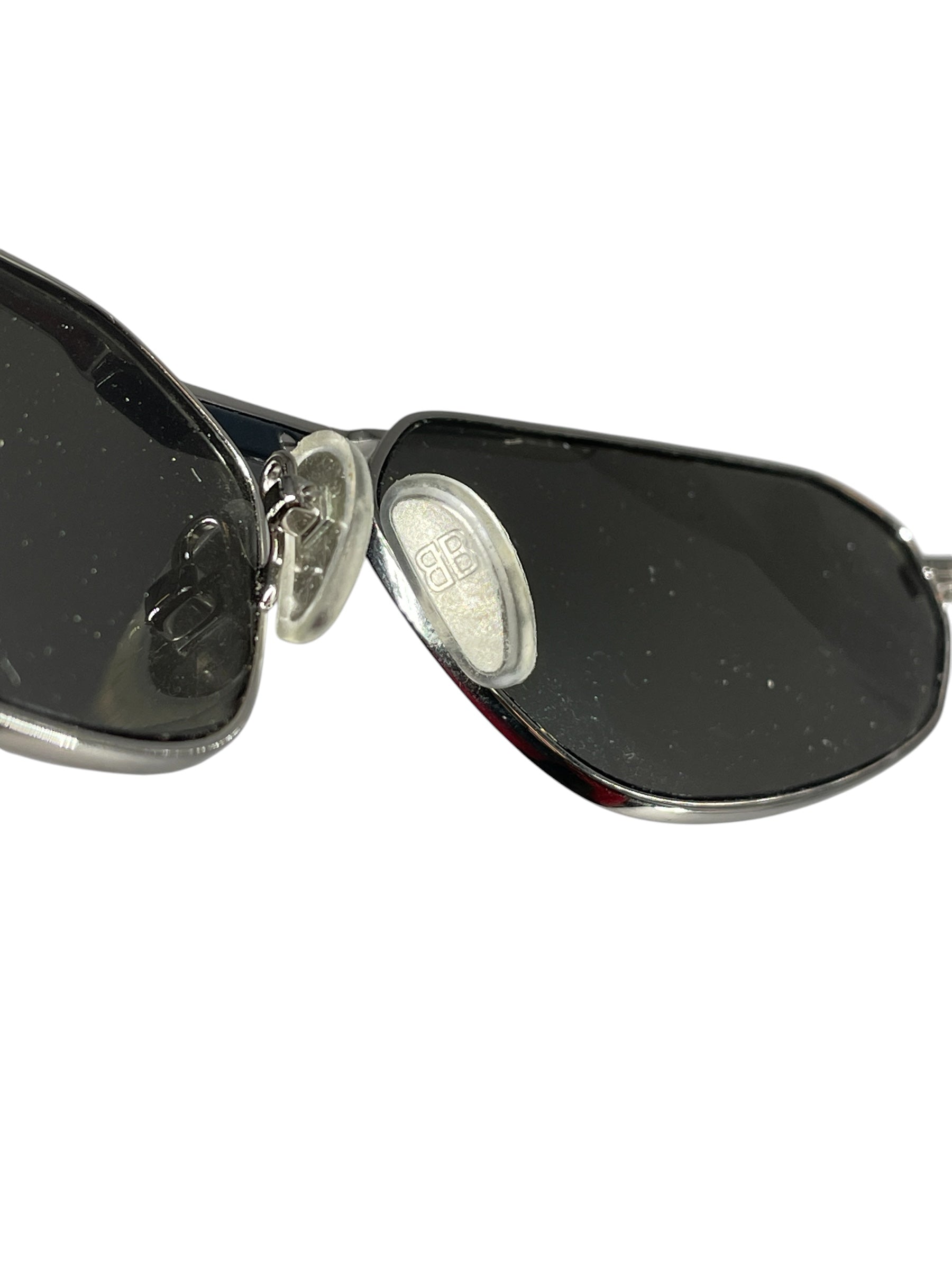 BALENCIAGA/Sunglasses/Celluloid/SLV/GLASSES view 4