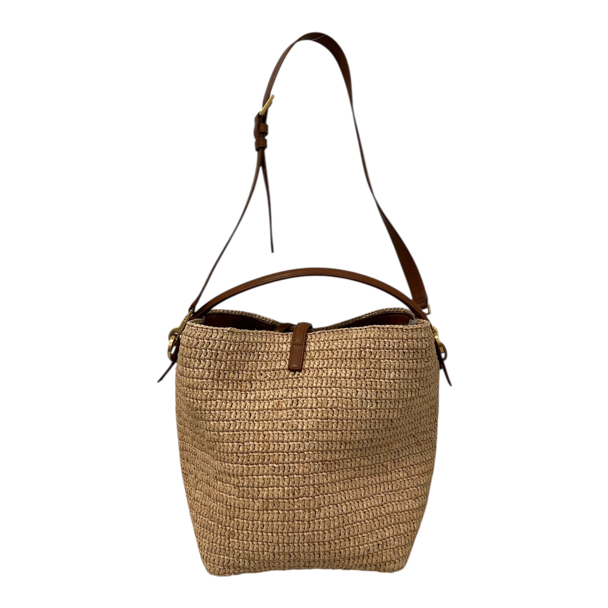 YVES SAINT LAURENT/Basket Bag/Tweed/CRM/PLB773991-0224 view 2