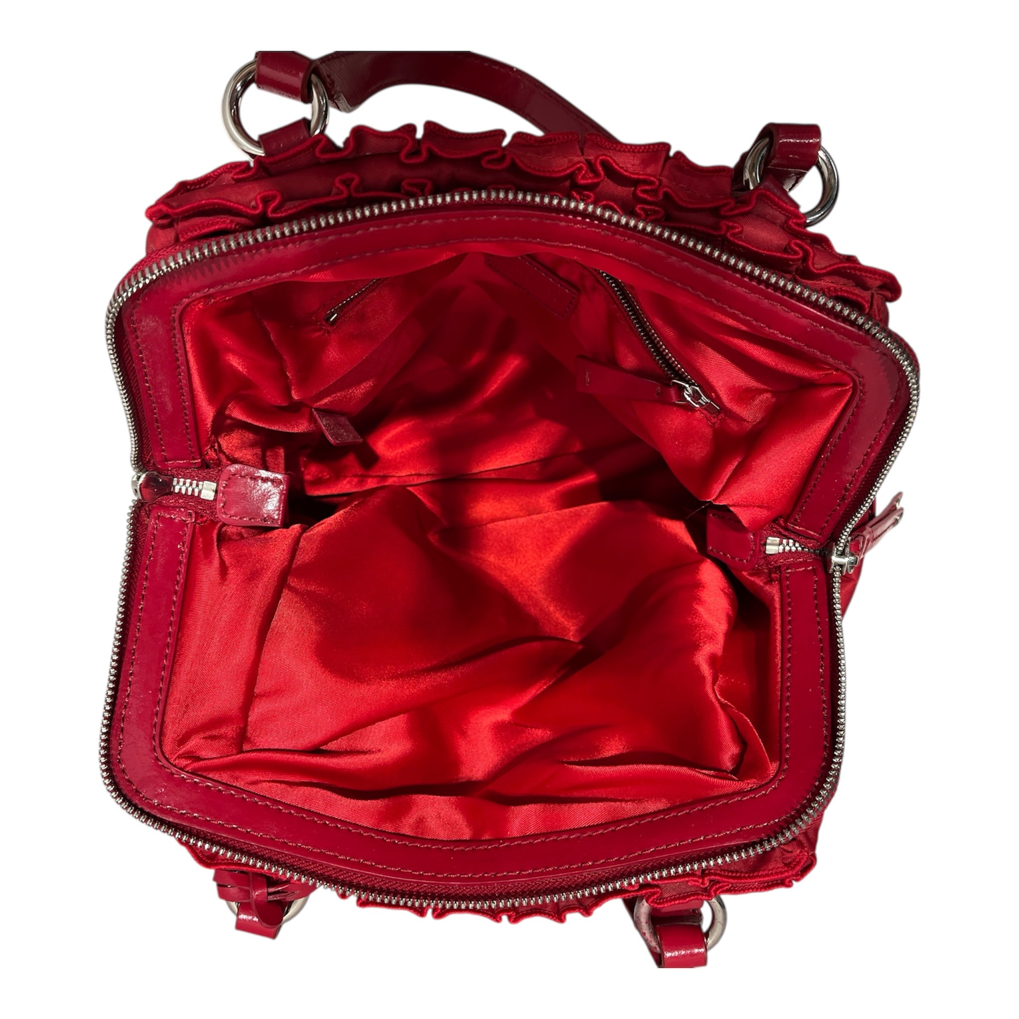 MOSCHINO CHEAP & CHIC/Hand Bag/RED/RUFFLE BUCKLES view 3