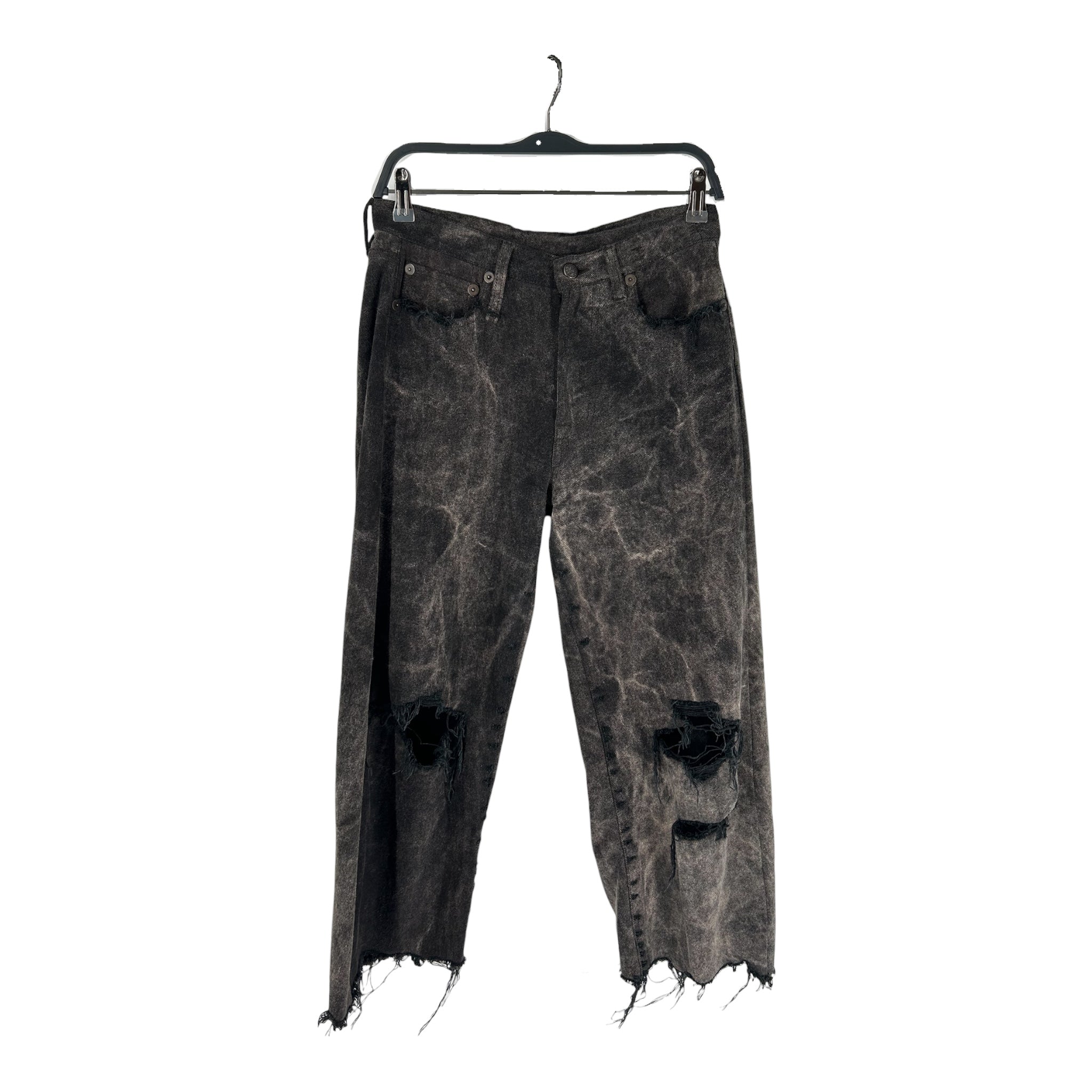 R13/Straight Pants/25/Denim/GRY/JANINE BARREL JEAN view 1
