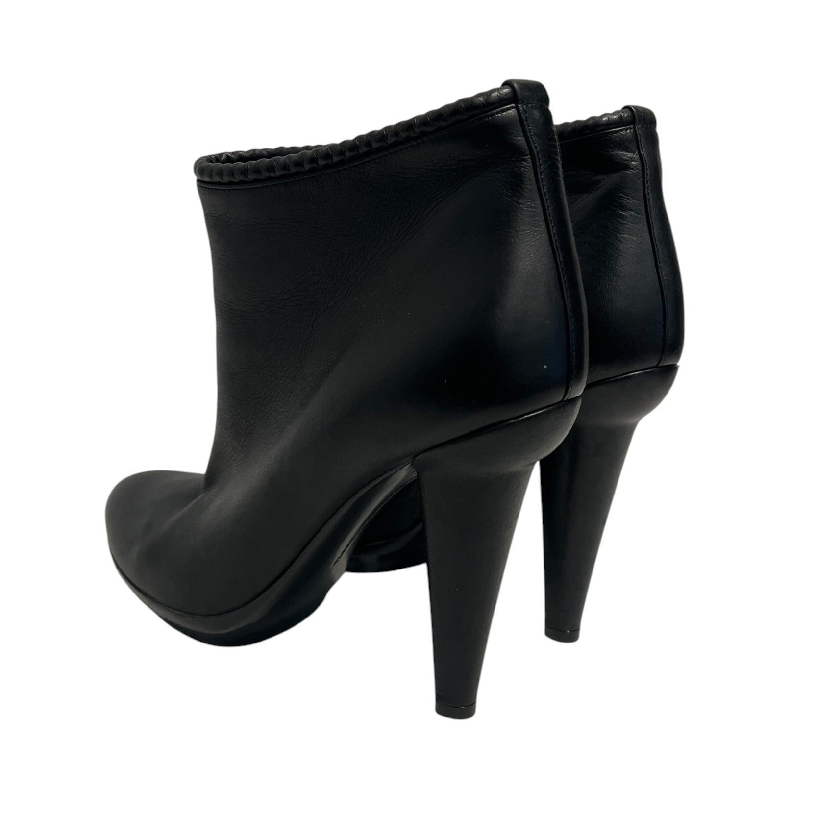 BOTTEGA VENETA/Booties/EU 38/Leather/BLK/ view 2