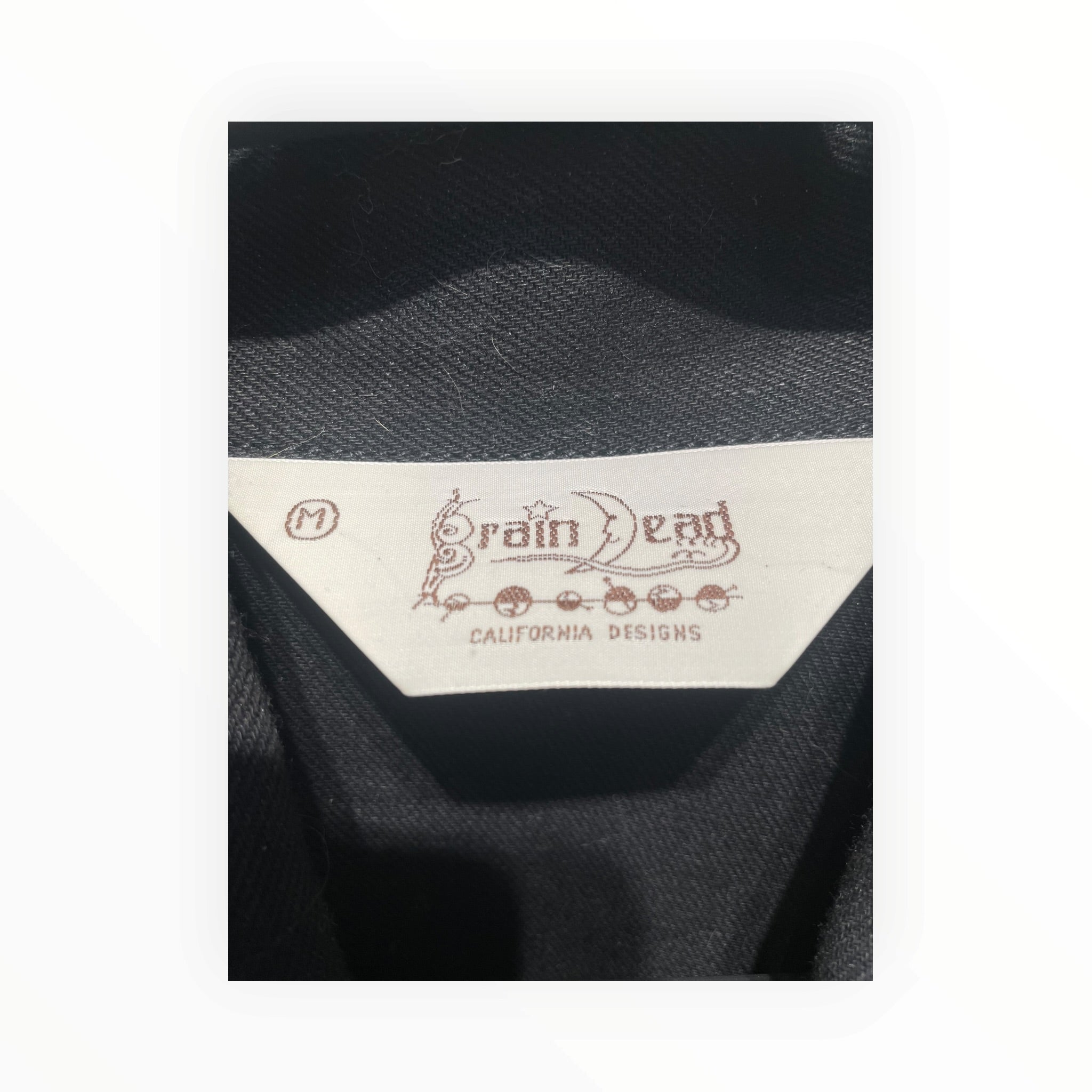 Brain Dead/Denim Jkt/M/Cotton/BLK/Selvedge view 3