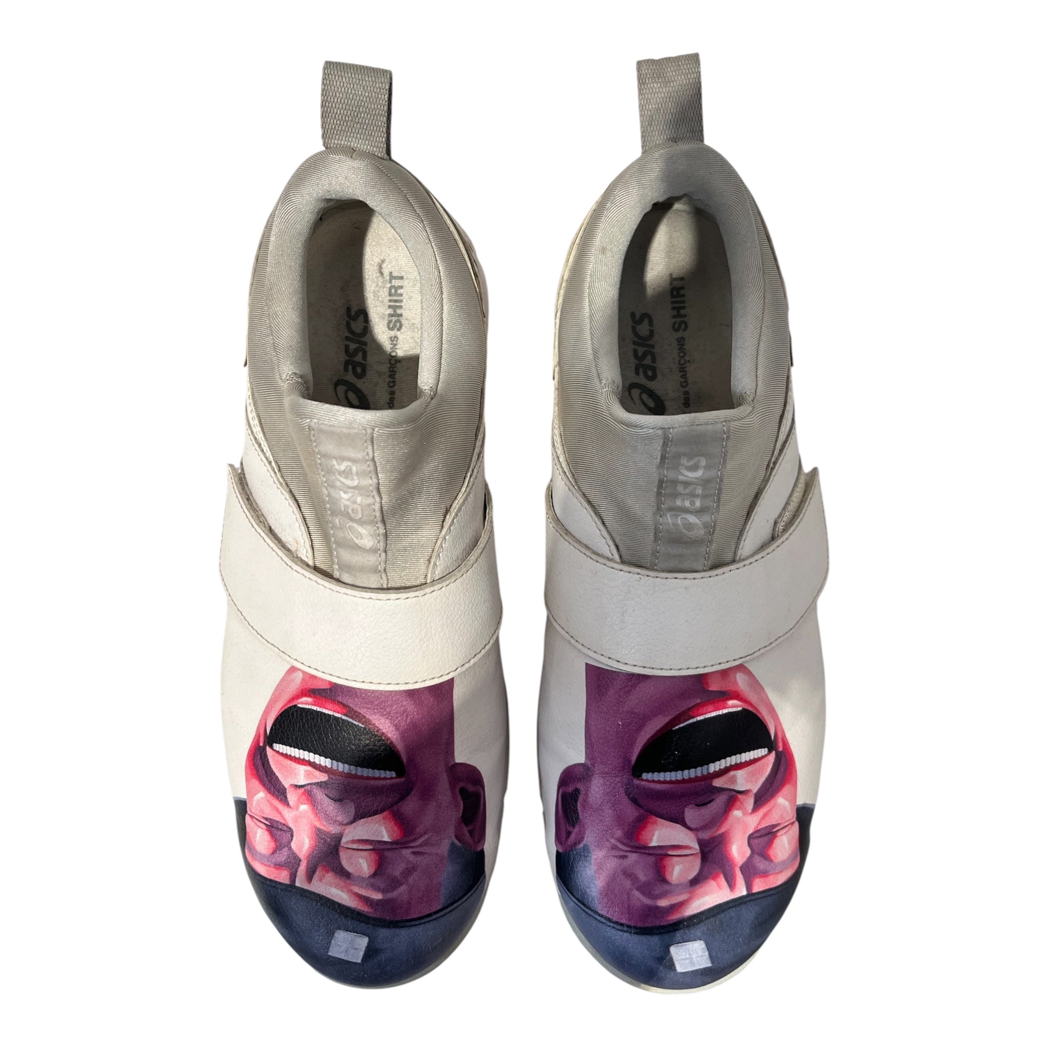 ASICS/COMME des GARCONS SHIRT/Low-Sneakers/US 9.5/Graphic/Leather/CRM/U-Tip/F451220 winjob CP303 view 5