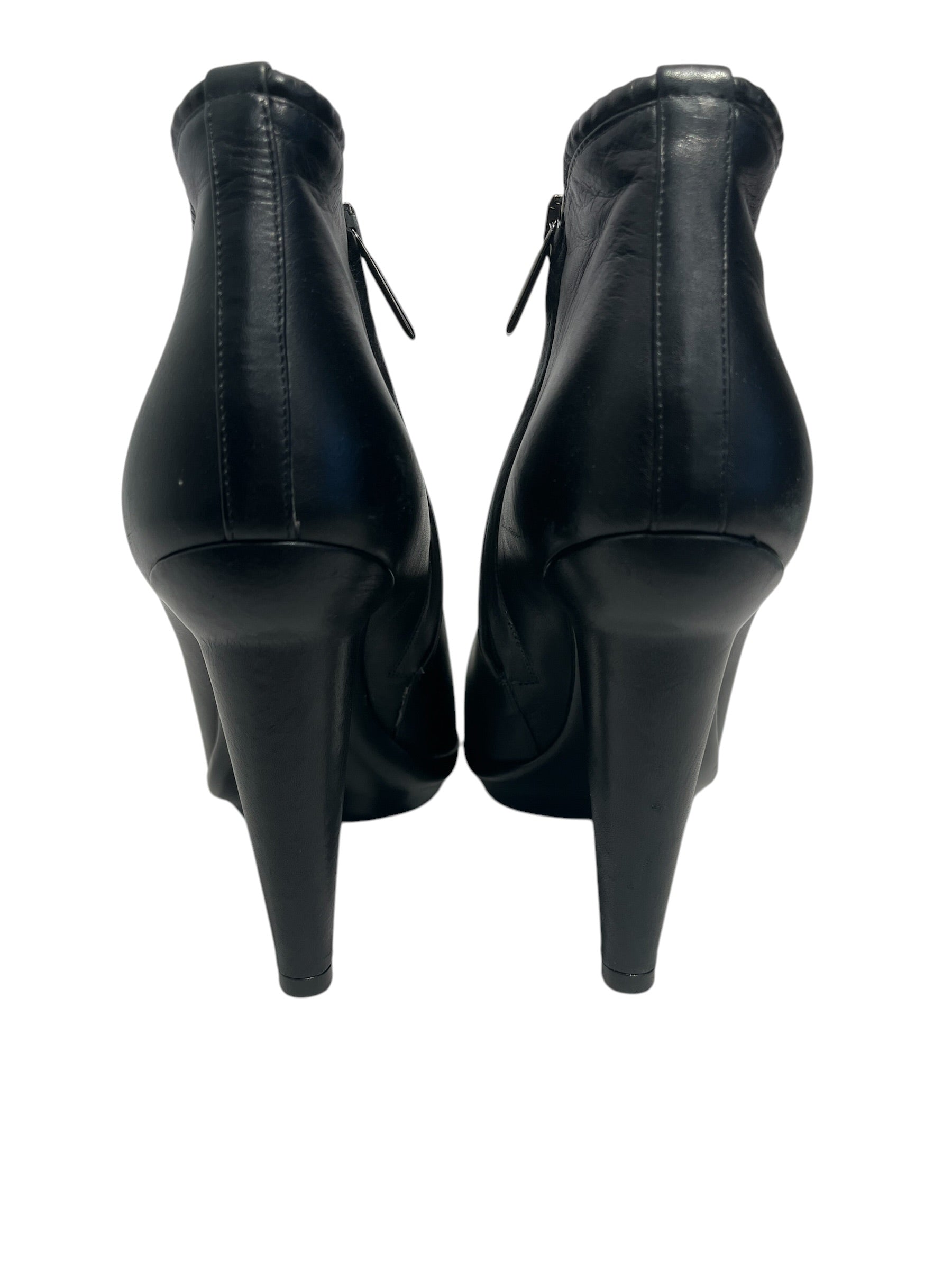 BOTTEGA VENETA/Booties/EU 38/Leather/BLK/ view 3