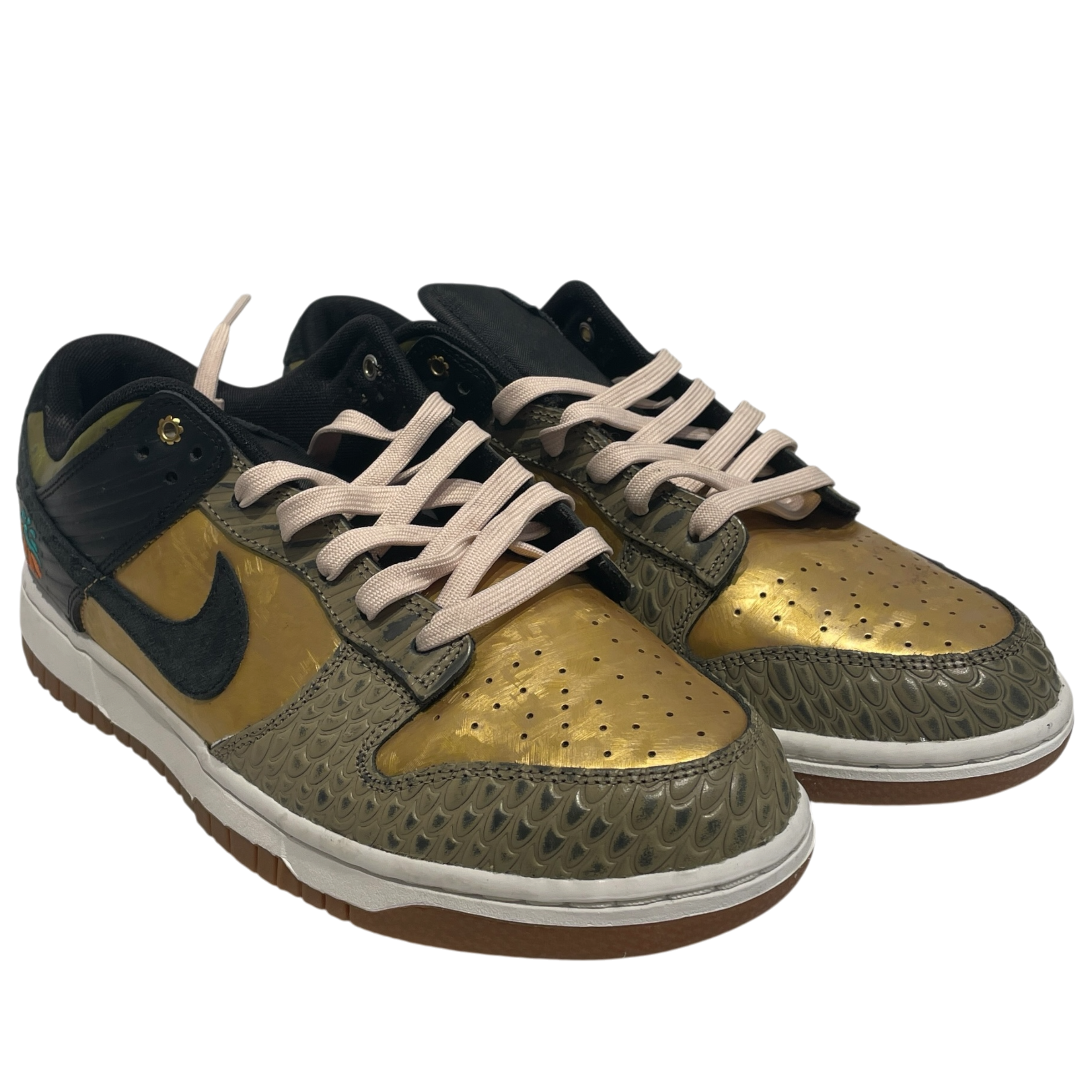 NIKE/Low-Sneakers/US 10/Leather/GLD/DIA DE MUERTOS view 1