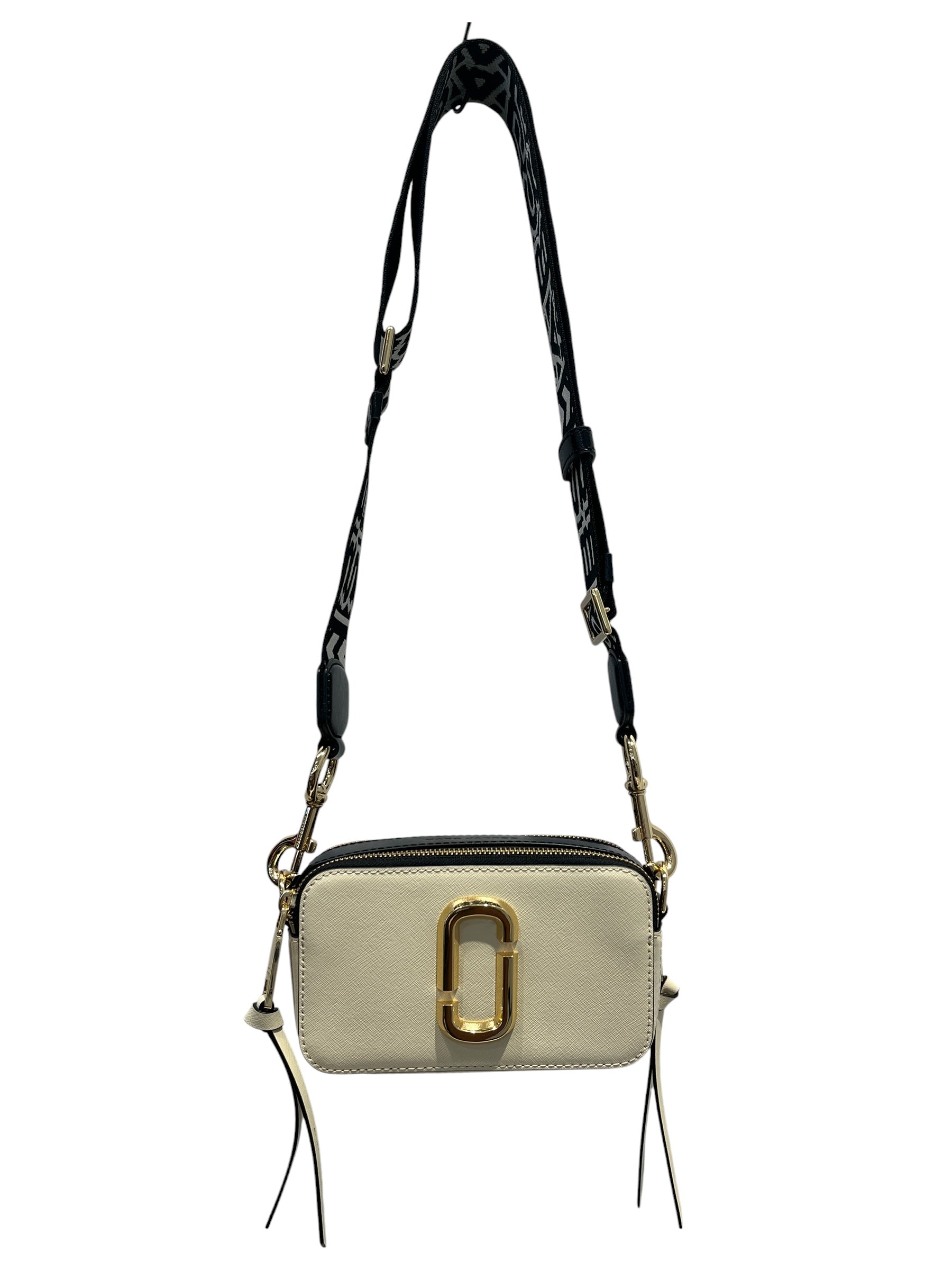 MARC BY MARC JACOBS/Cross Body Bag/Leather/CRM/snapshot shouldder bag view 1