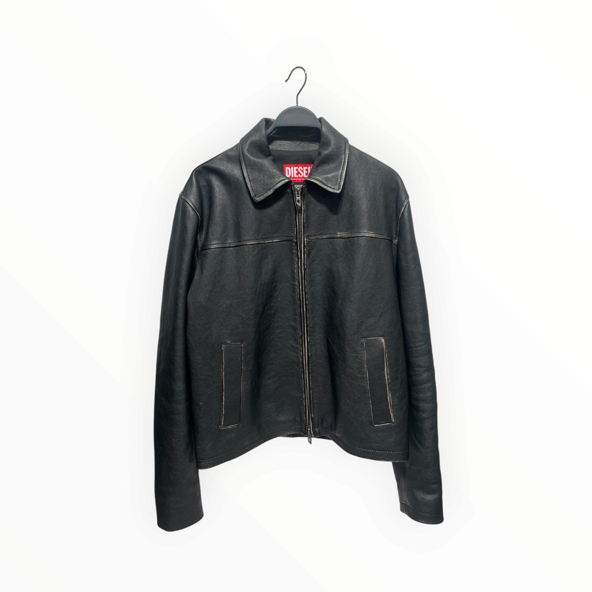 DIESEL/Leather Jkt/M/Leather/BLK/ view 1