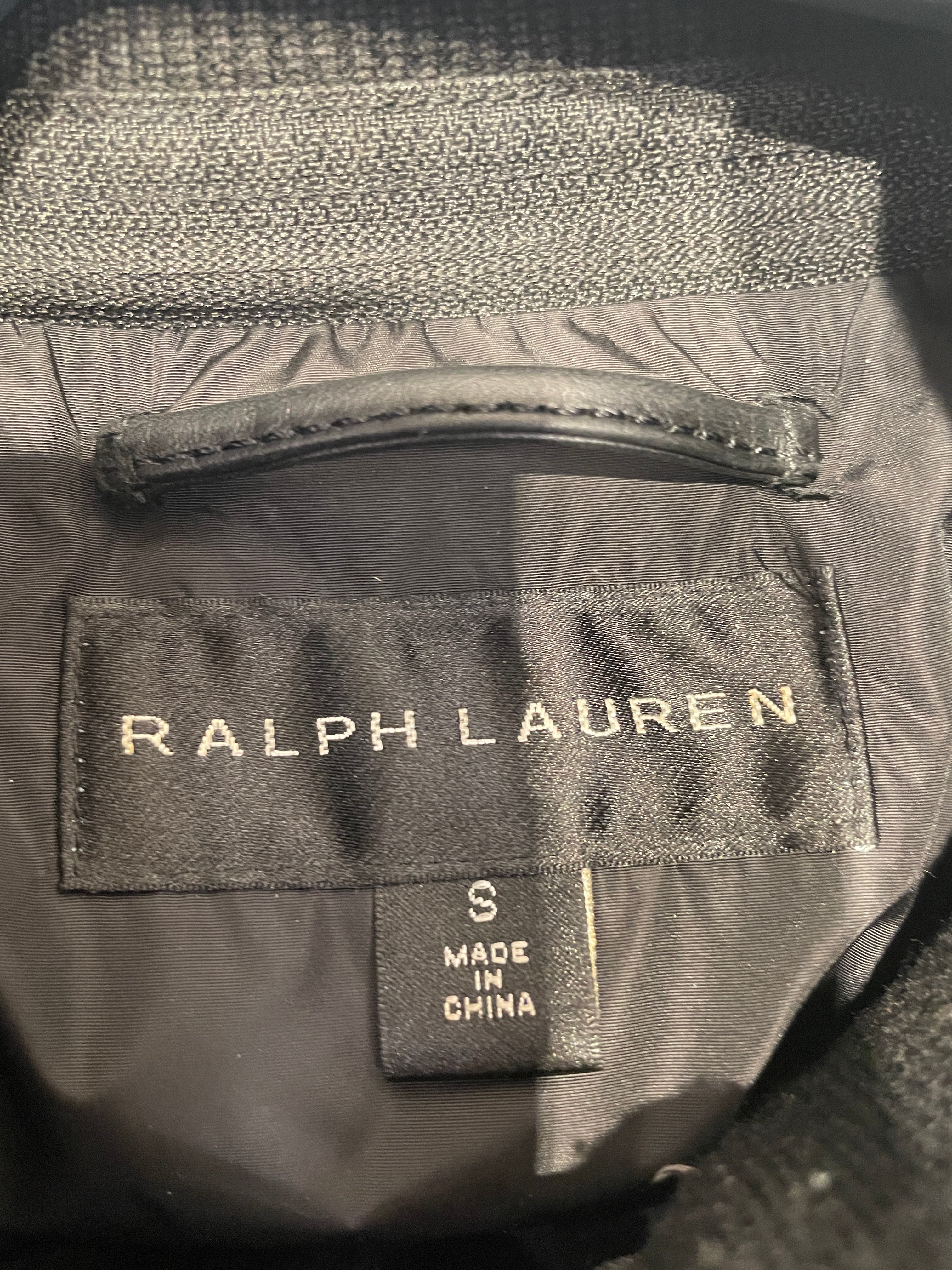 RALPH LAUREN BLACK LABEL/Jacket/S/Wool/BLK/Neck and wrist buckles view 3