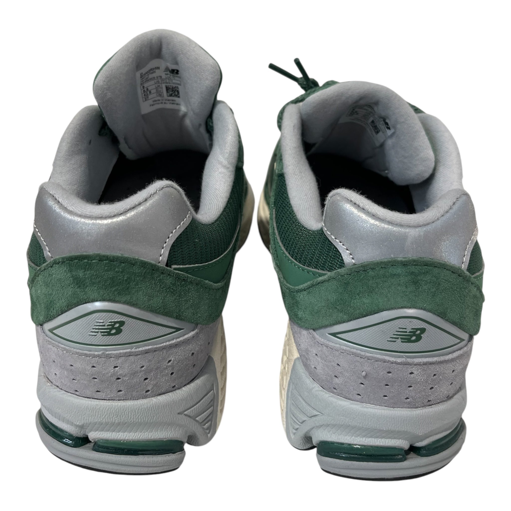 NEW BALANCE/Low-Sneakers/US 9/Suede/GRN/U-Tip/2002r jade green view 4