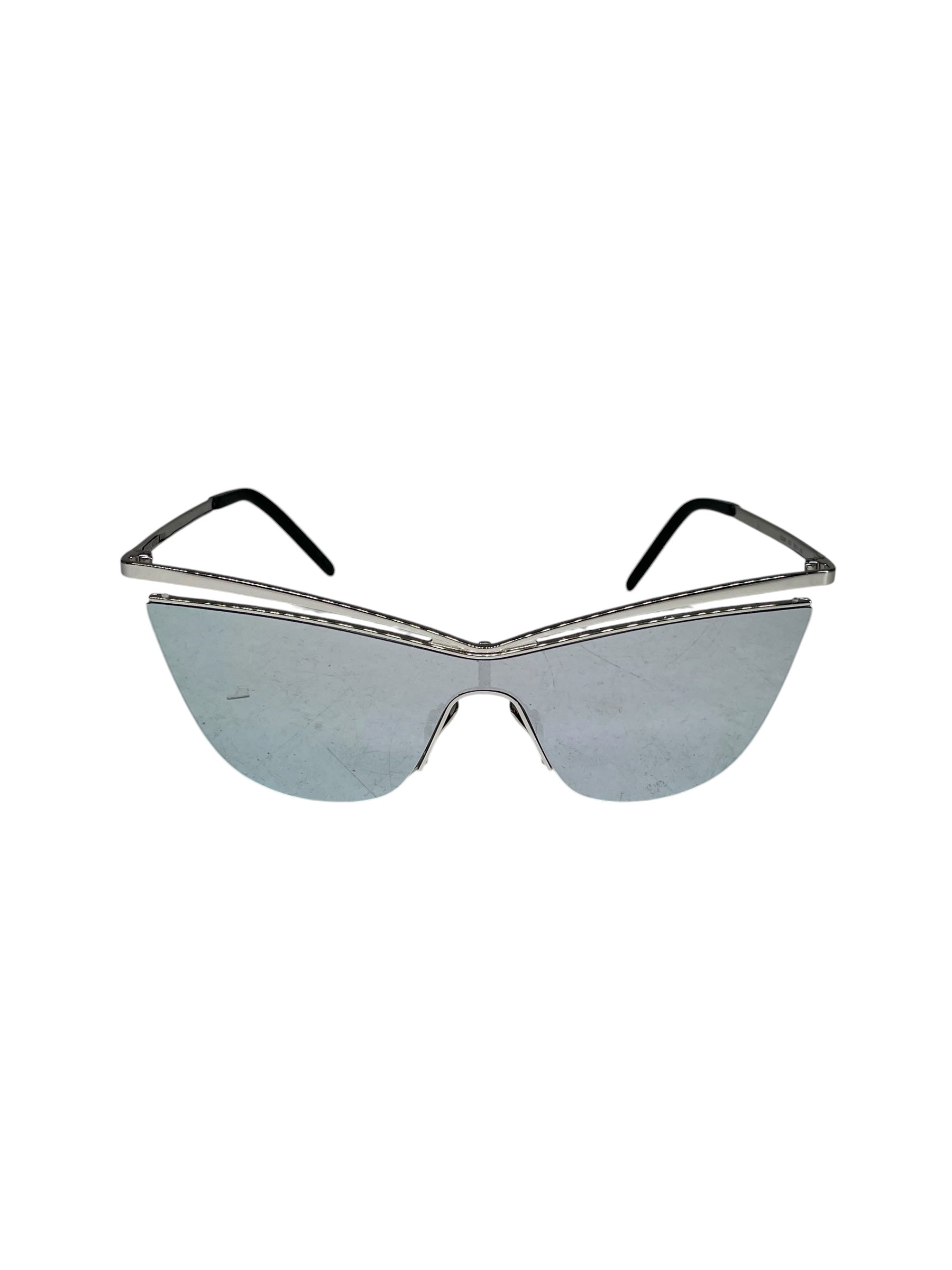 SAINT LAURENT/Sunglasses/Metal/SLV/R2UJG07 METAL W BLACK ARMS view 1