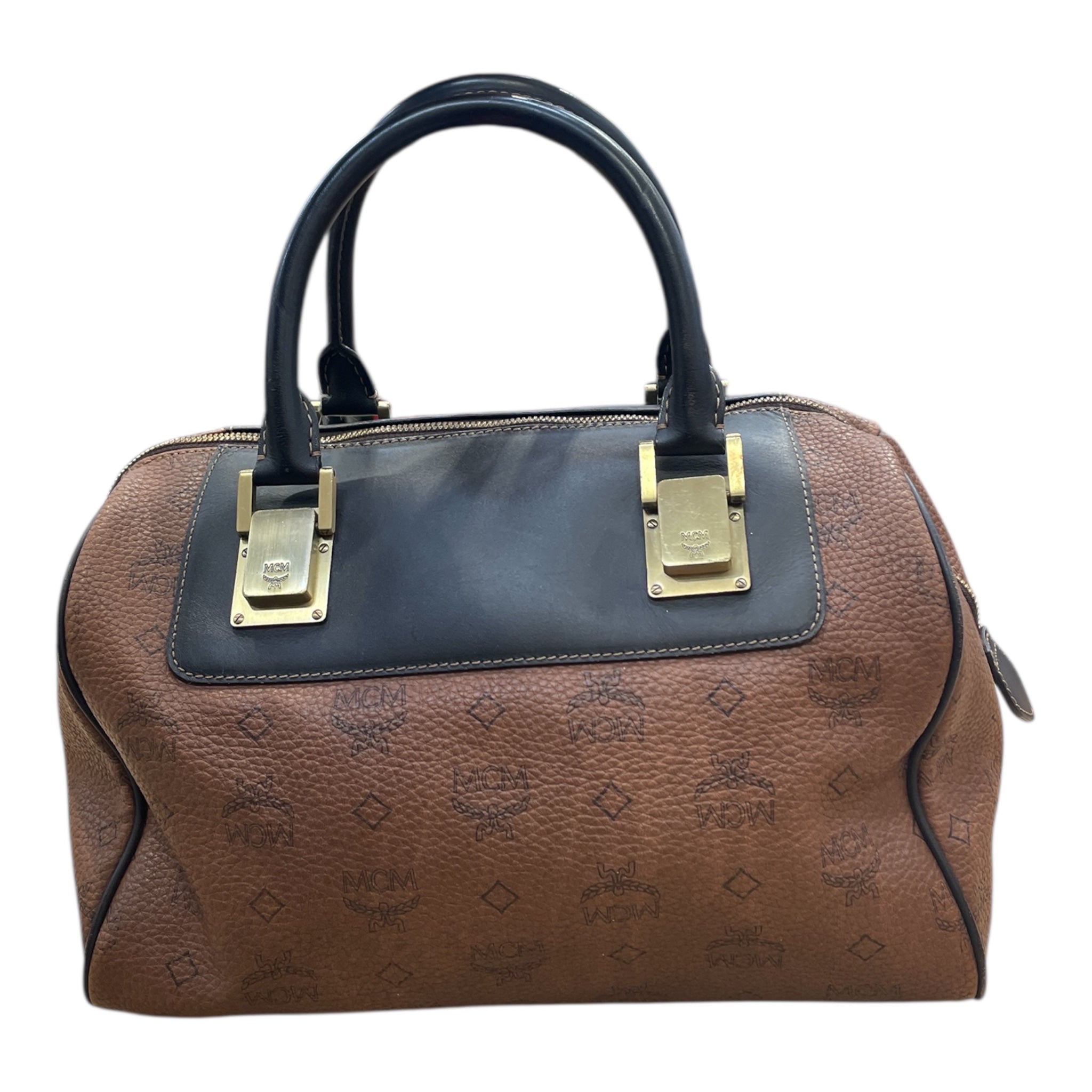 MCM/Boston Bag/Leather/BRW/ view 1