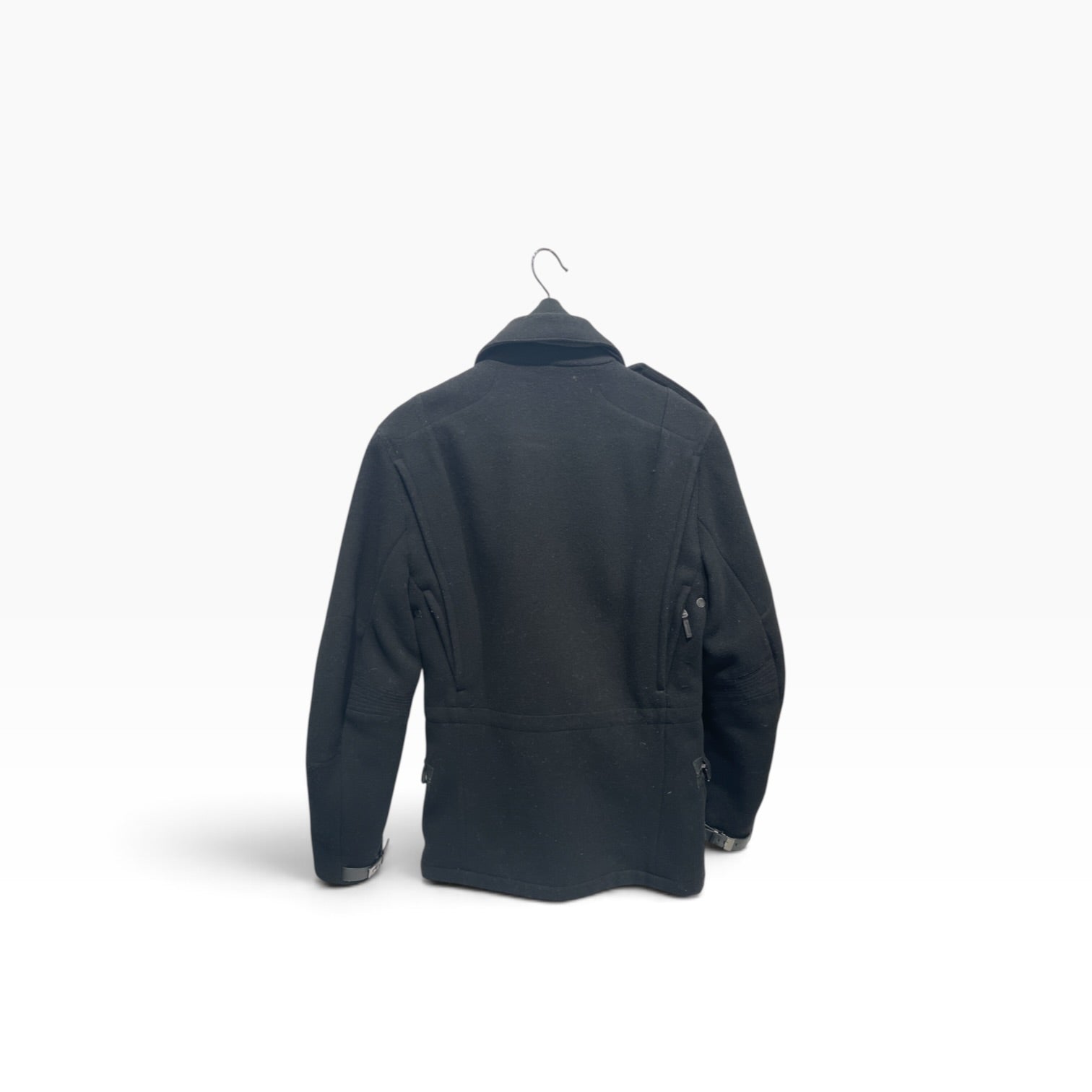 RALPH LAUREN BLACK LABEL/Jacket/S/Wool/BLK/Neck and wrist buckles view 2