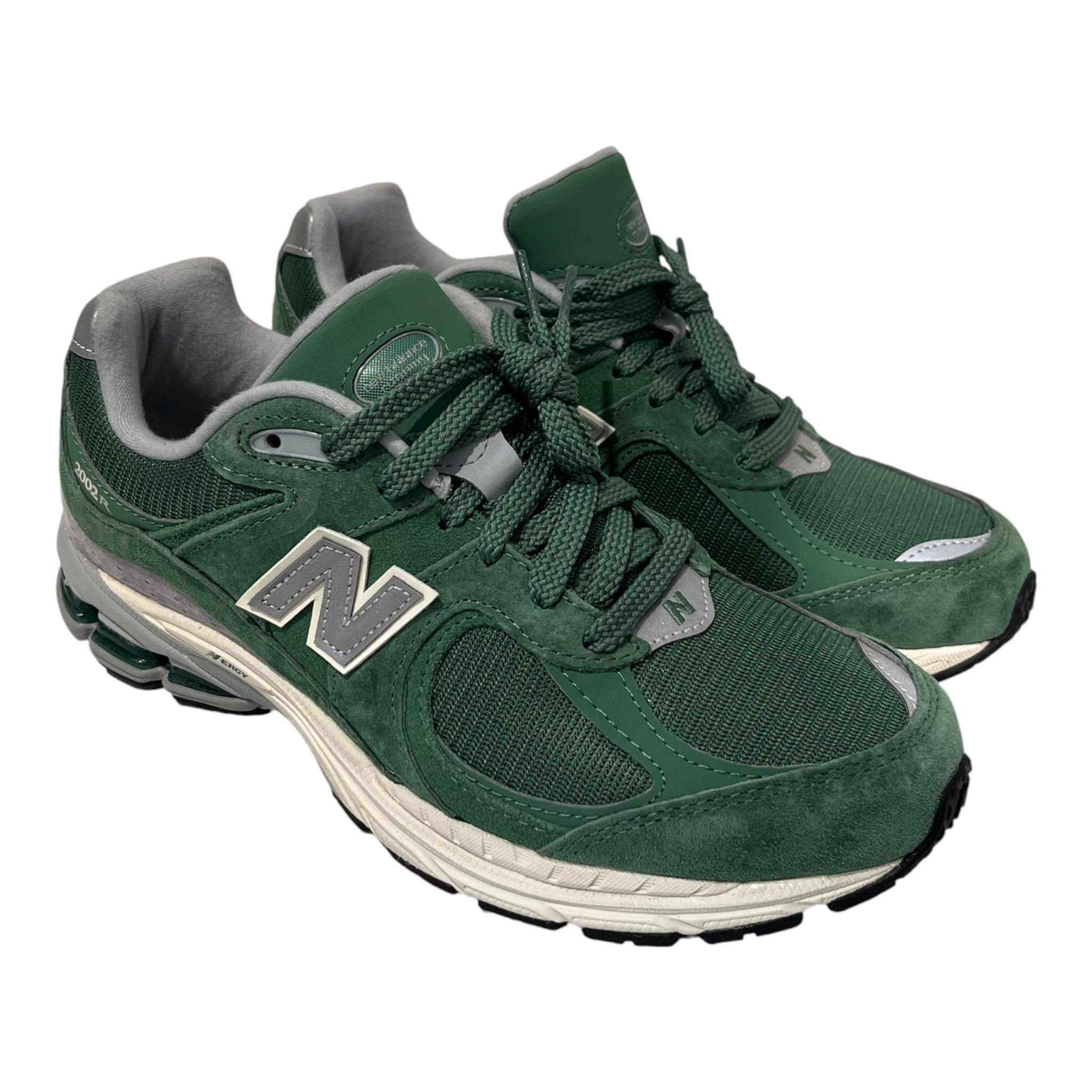 NEW BALANCE/Low-Sneakers/US 9/Suede/GRN/U-Tip/2002r jade green view 1
