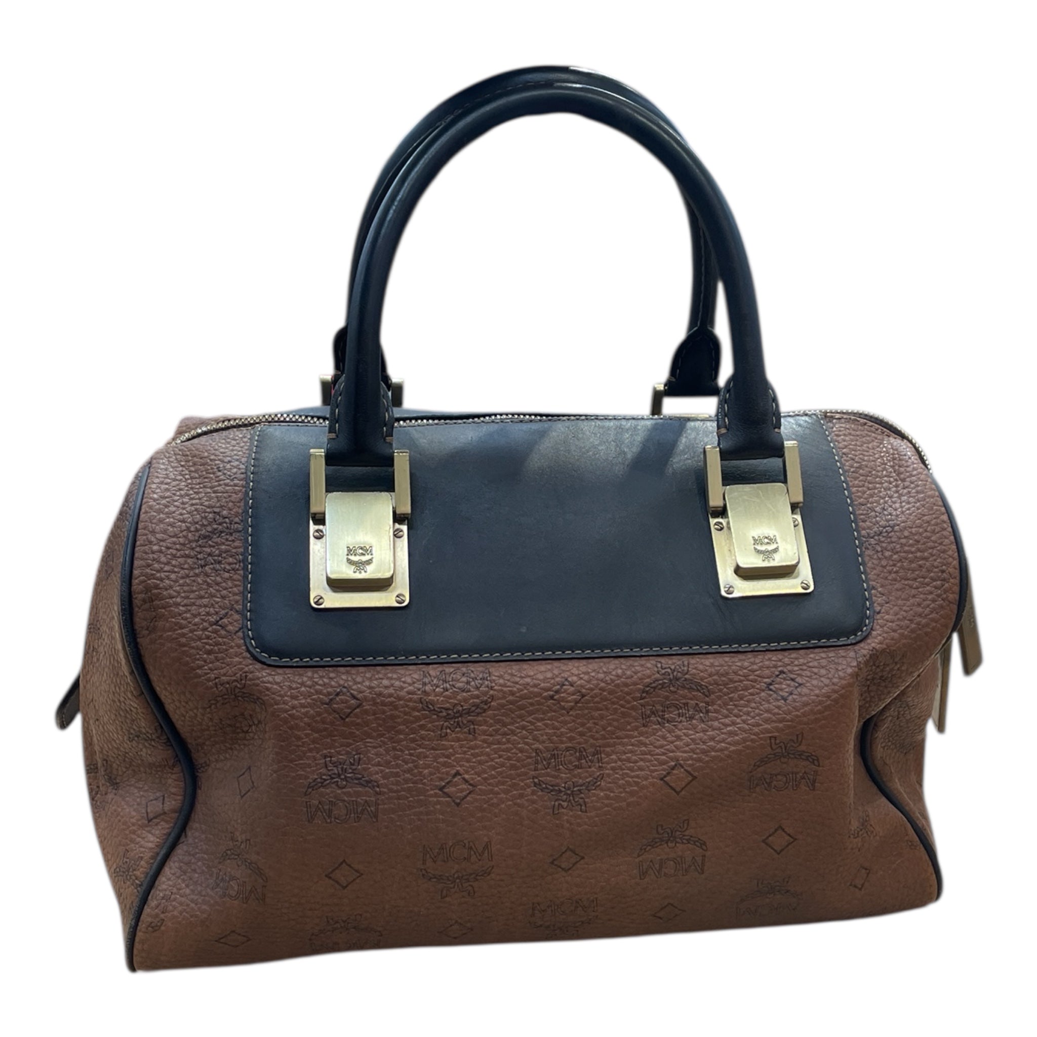 MCM/Boston Bag/Leather/BRW/ view 2