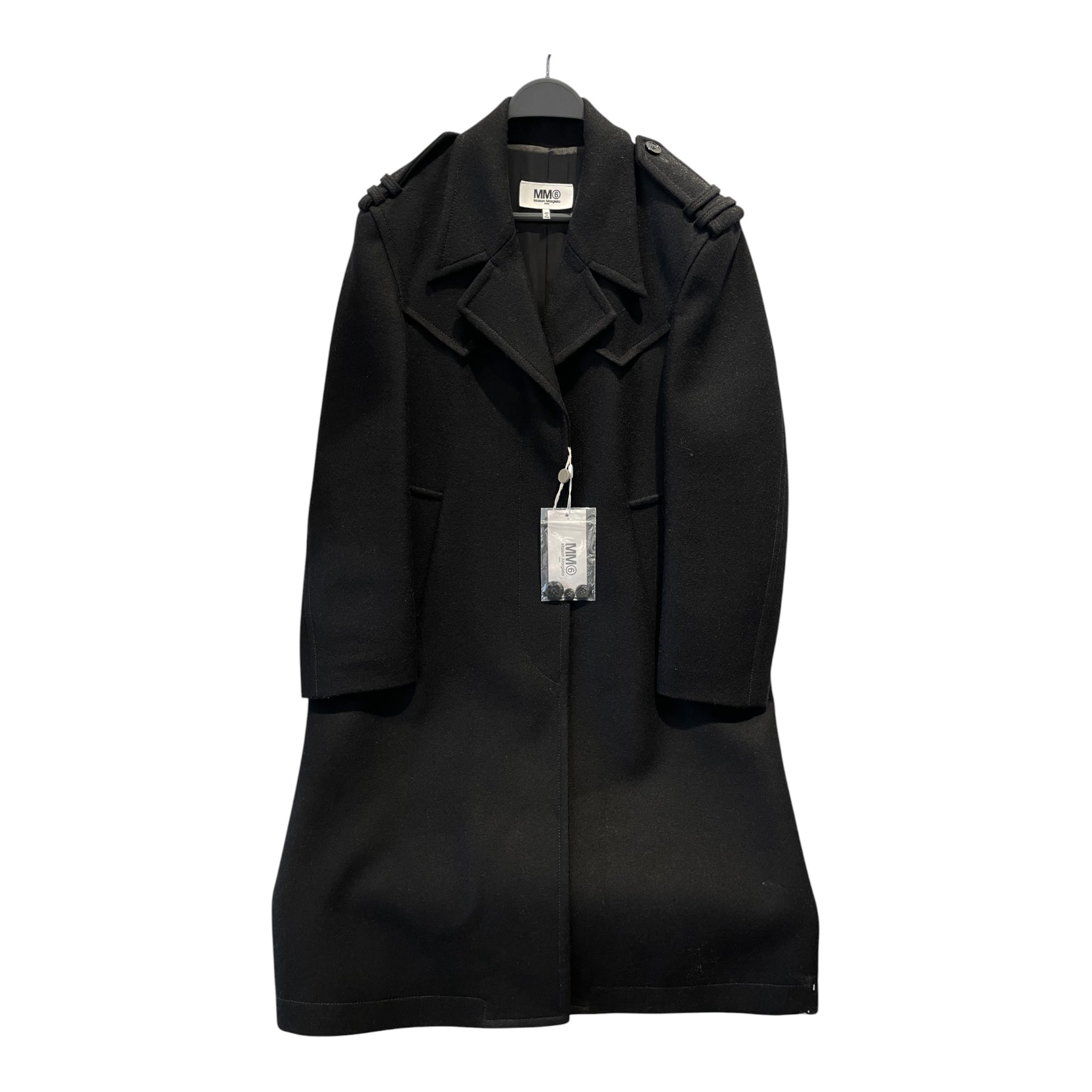 MM6/Trench Coat/36/Wool/BLK/ view 1
