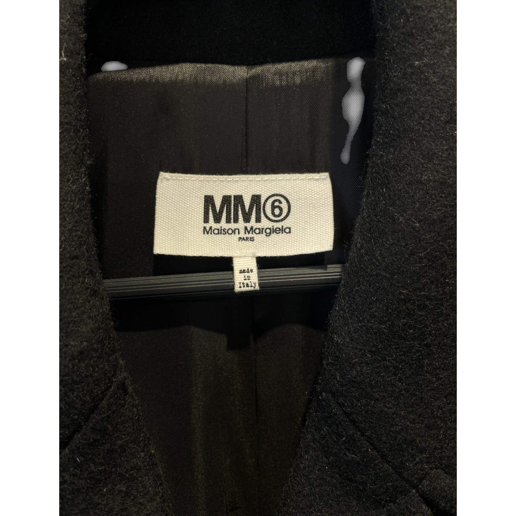 MM6/Trench Coat/36/Wool/BLK/ view 3