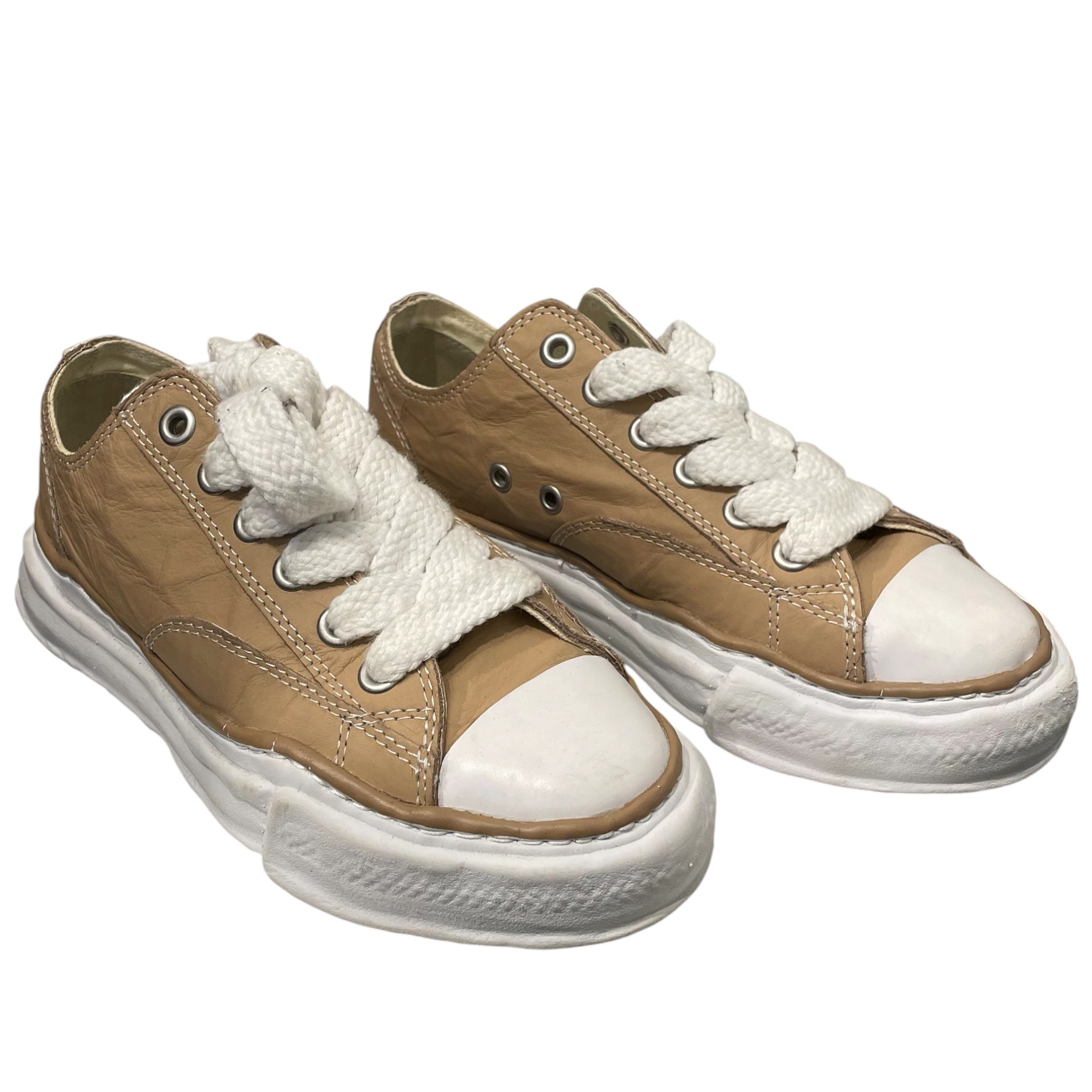 MIHARA YASUHIRO/Low-Sneakers/EU 38/Leather/BEG/OG SOLE PL view 1