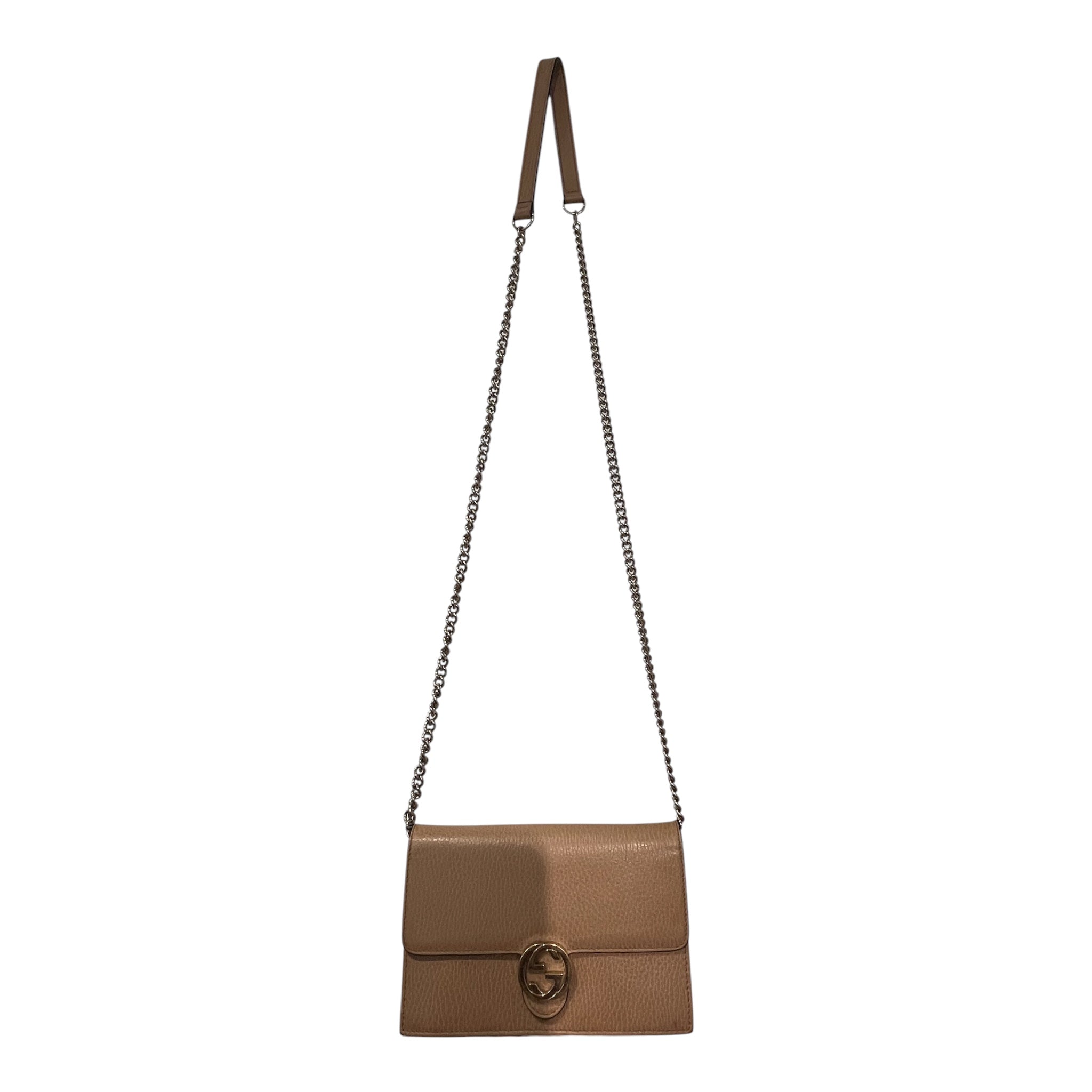 GUCCI/Cross Body Bag/Leather/BLK/INTERLOCKING CHAIN 5103140959 view 1
