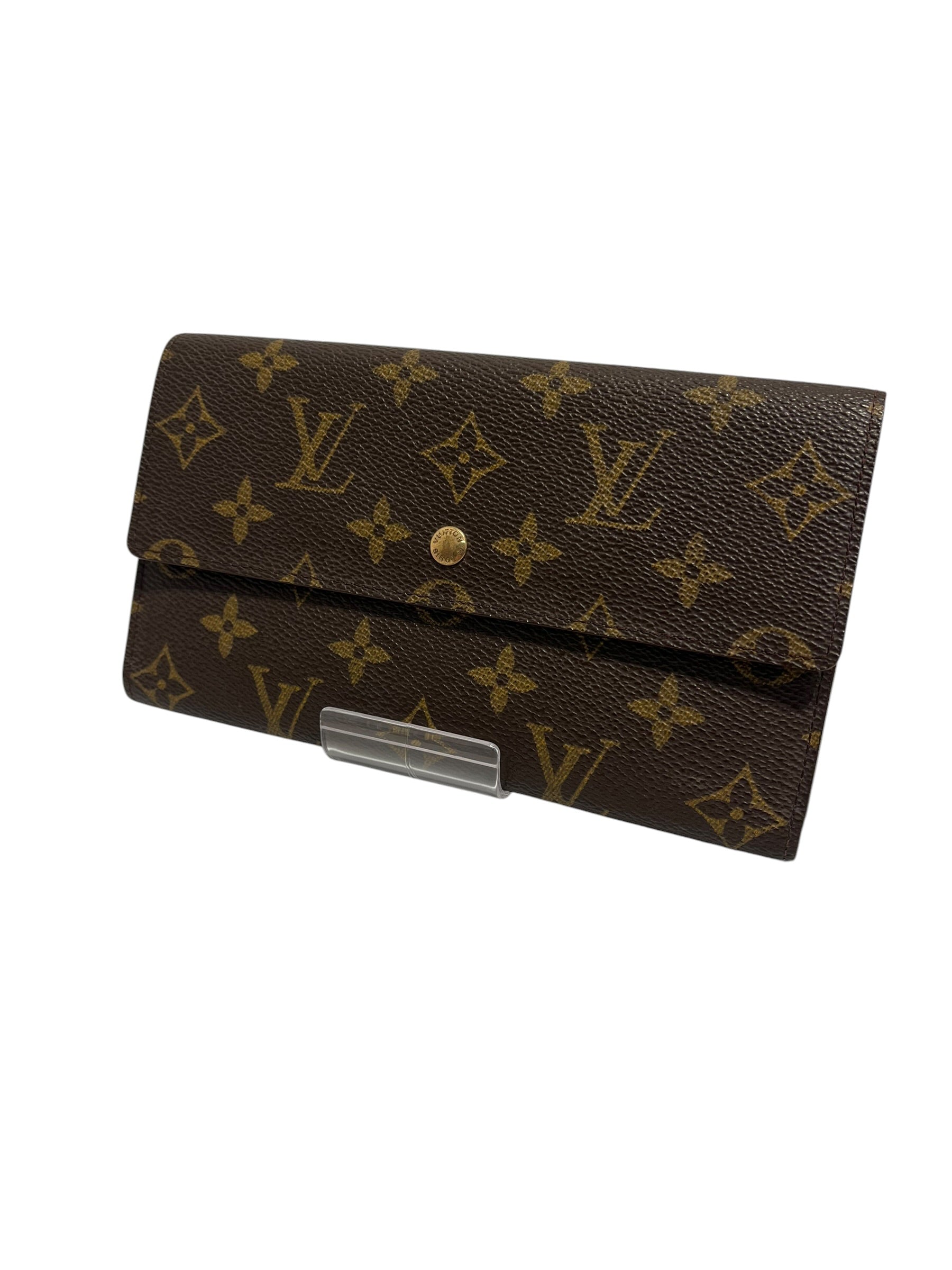 LOUIS VUITTON/Long Wallet/Monogram/Leather/BRW/SARAH LONG WALLET view 1